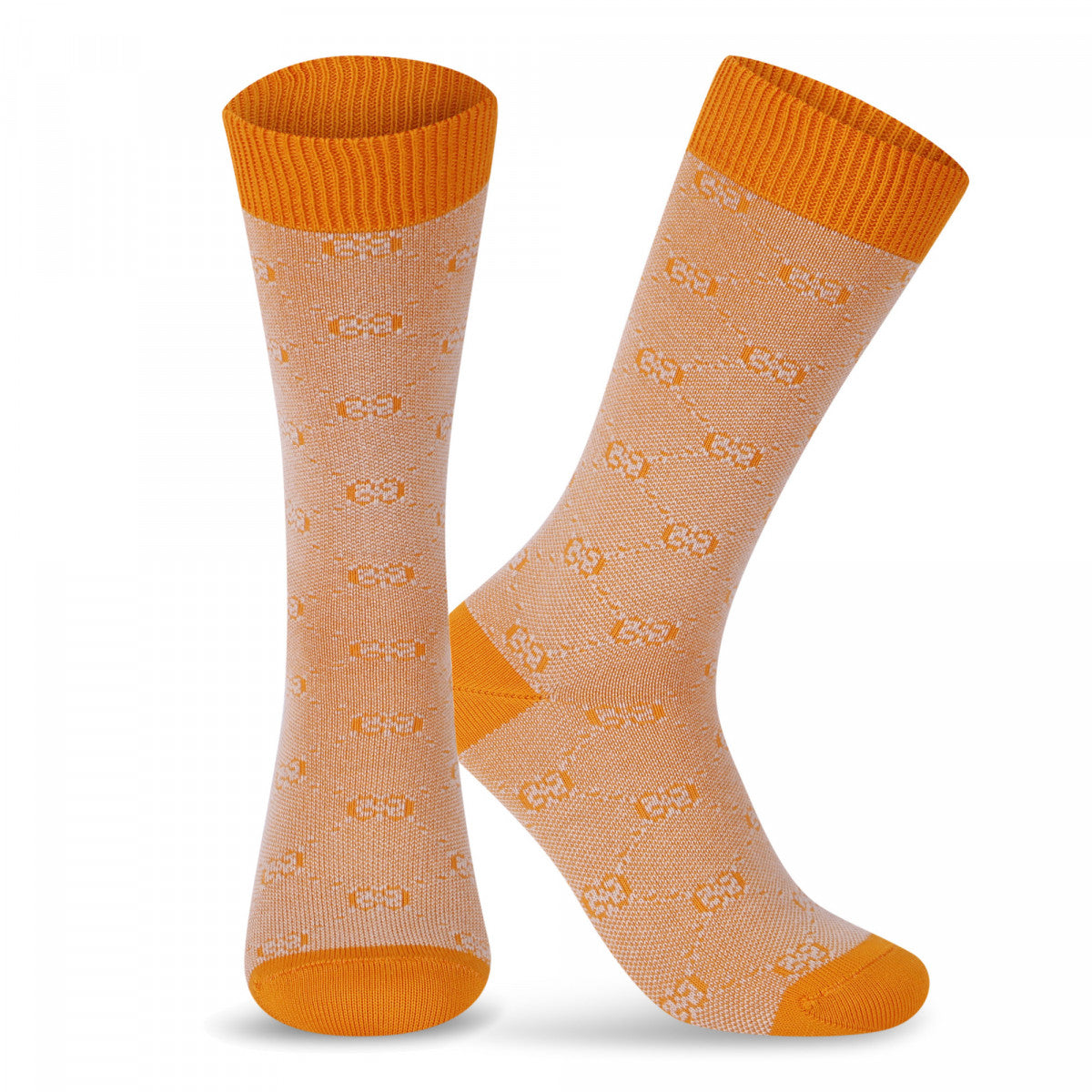 Girls Orange Logo Wool Socks