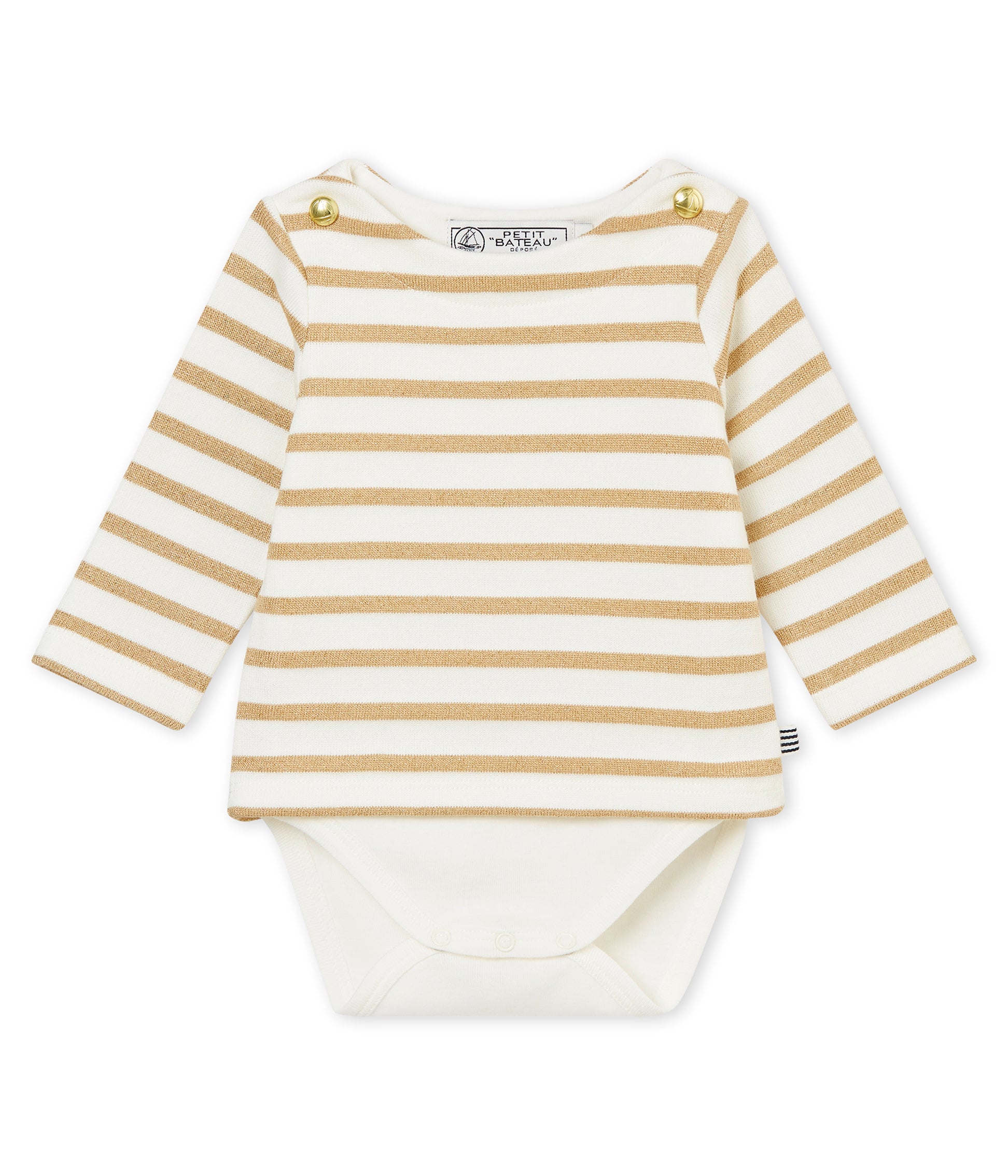 Baby Yellow Stripes Babysuit