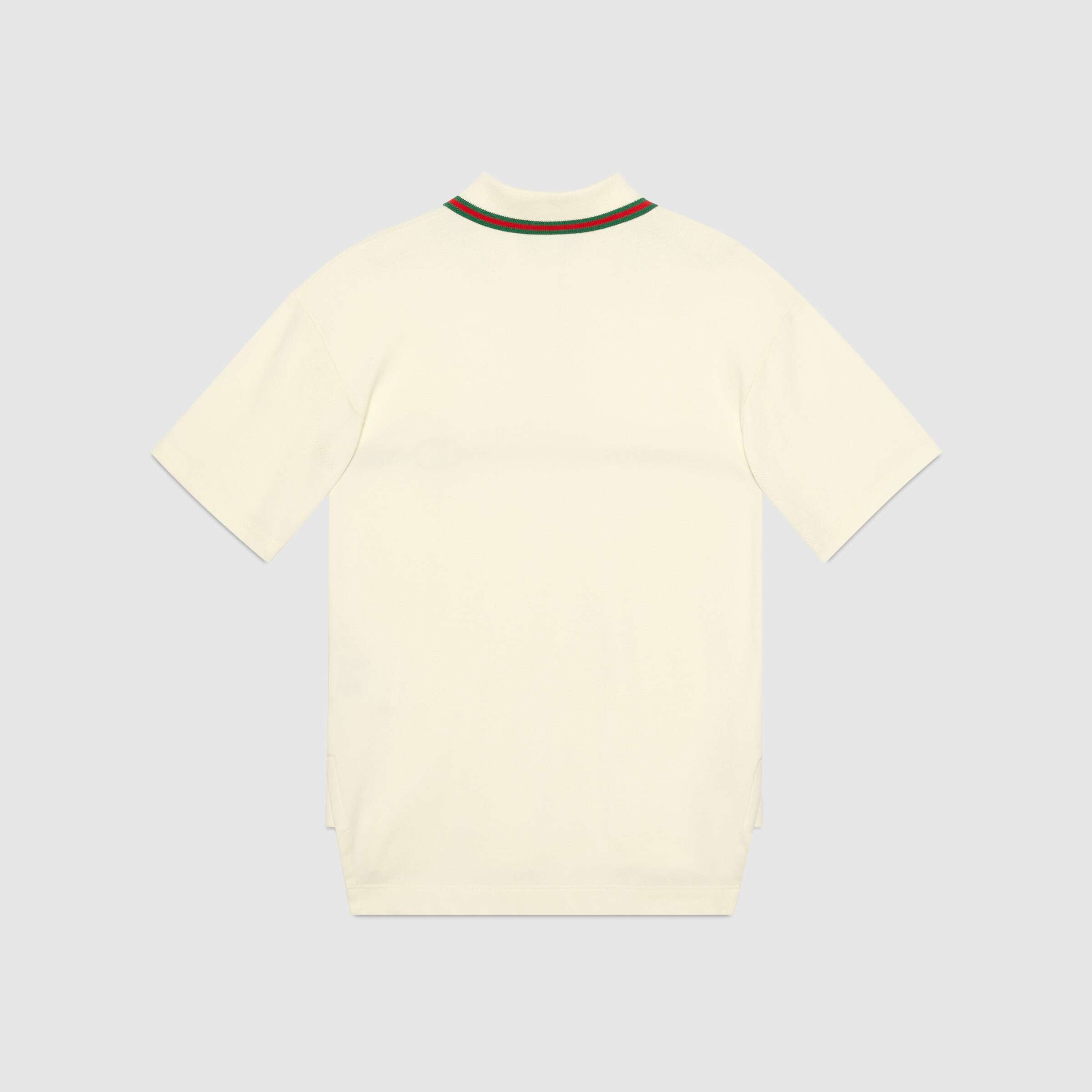 Girls Ivory Logo Cotton Polo Dress