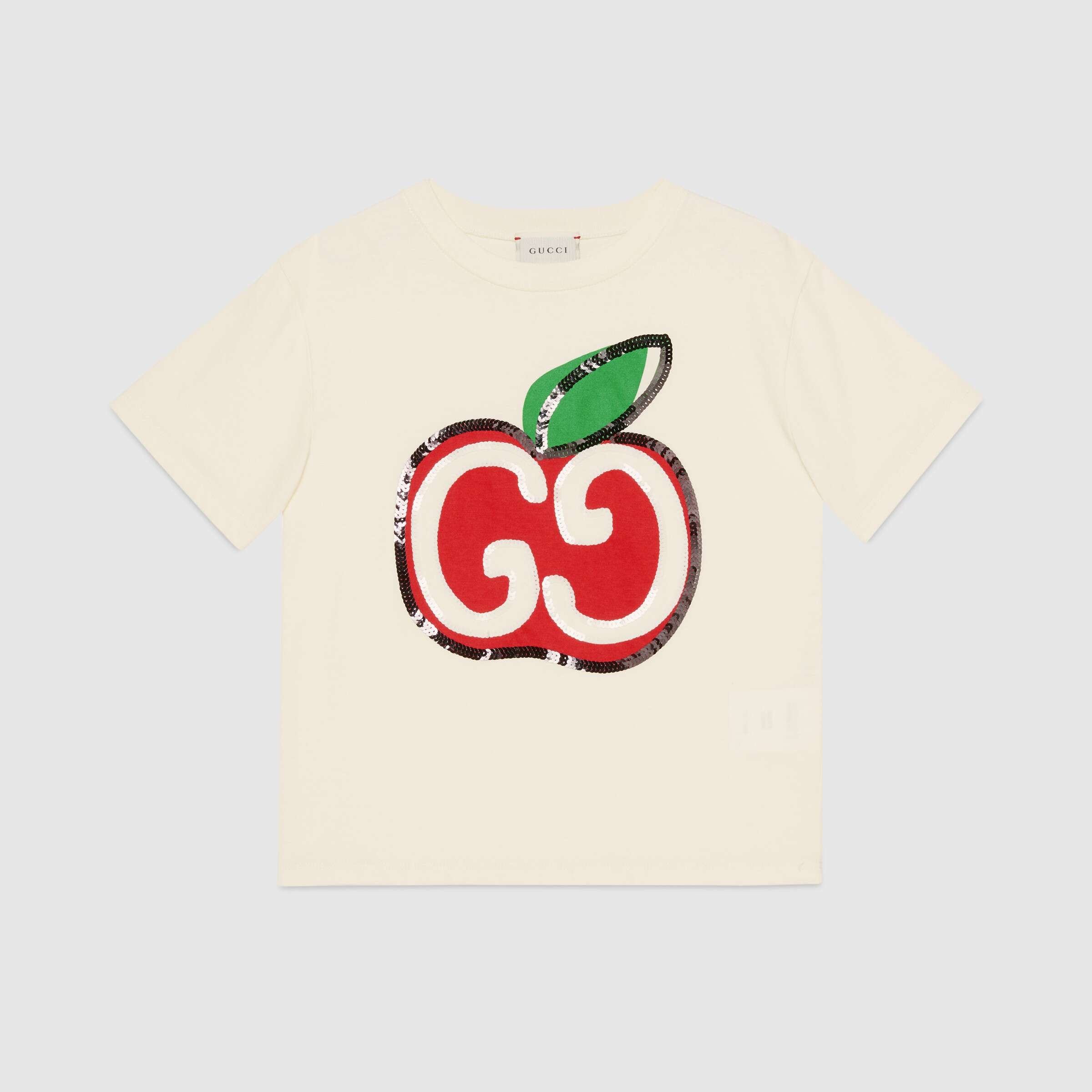 Girls White Logo Cotton T-shirt