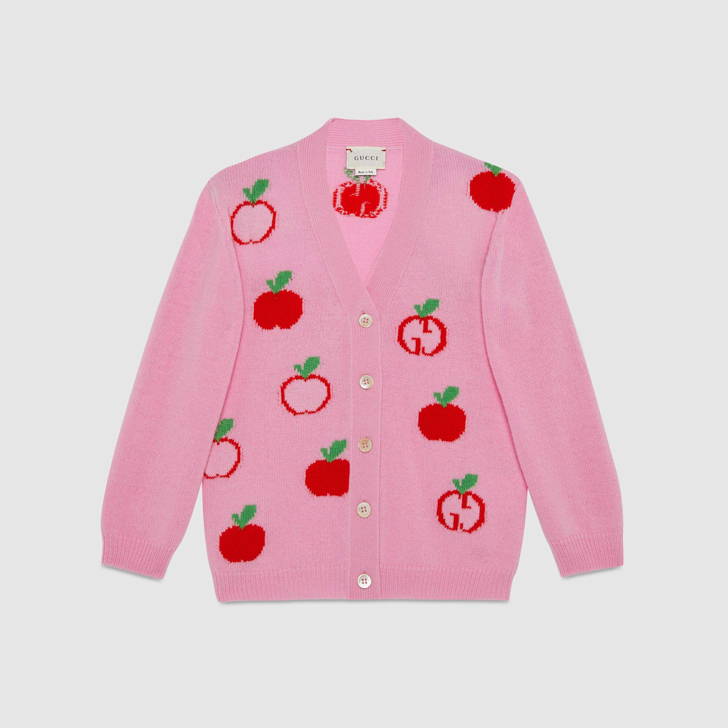 Girls Pink Wool Cardigan