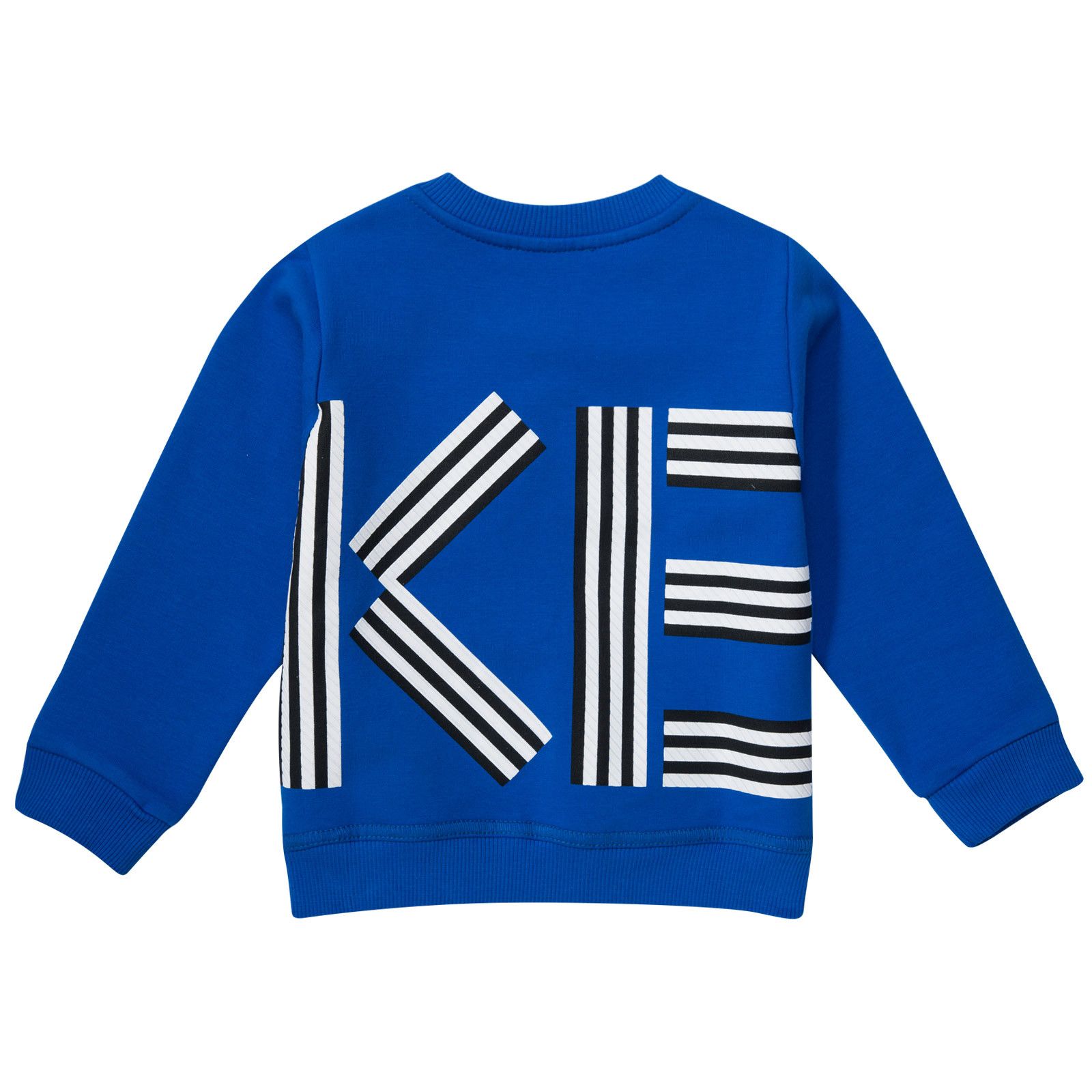 Boys&Girls Blue Printed Logo Sweatshirt - CÉMAROSE | Children's Fashion Store - 2