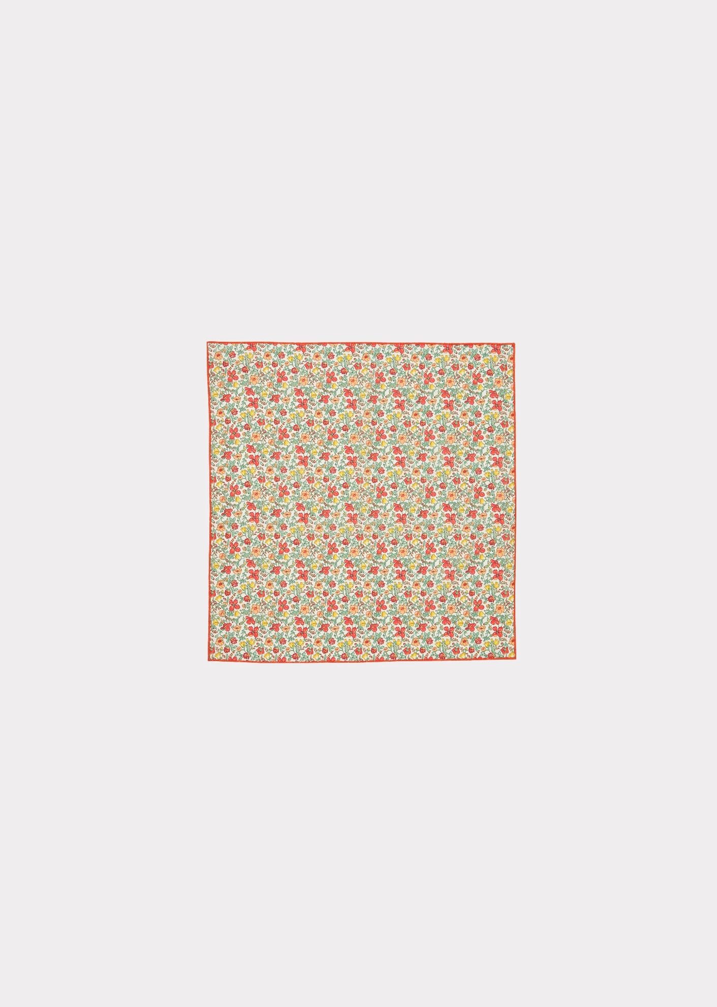 Girls Green Floral Scarf