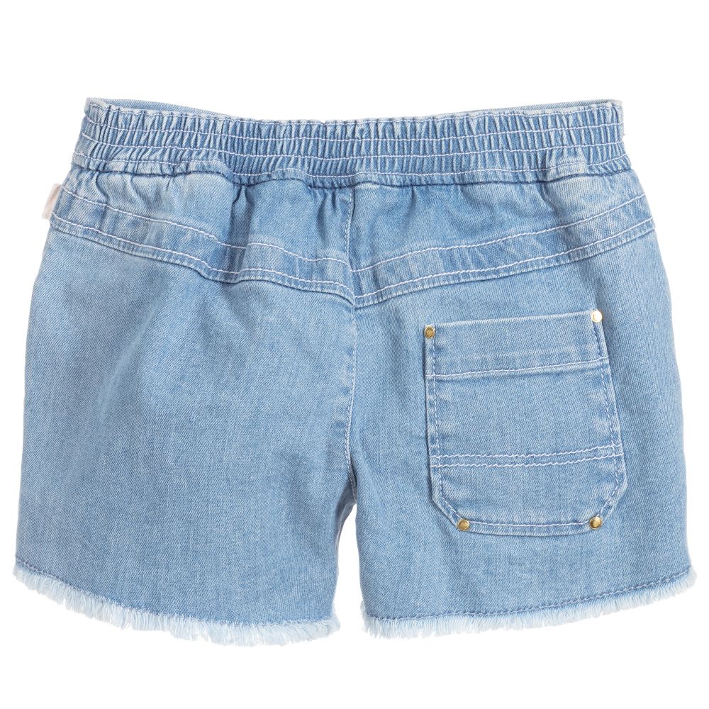 Girls Blue Denim Shorts