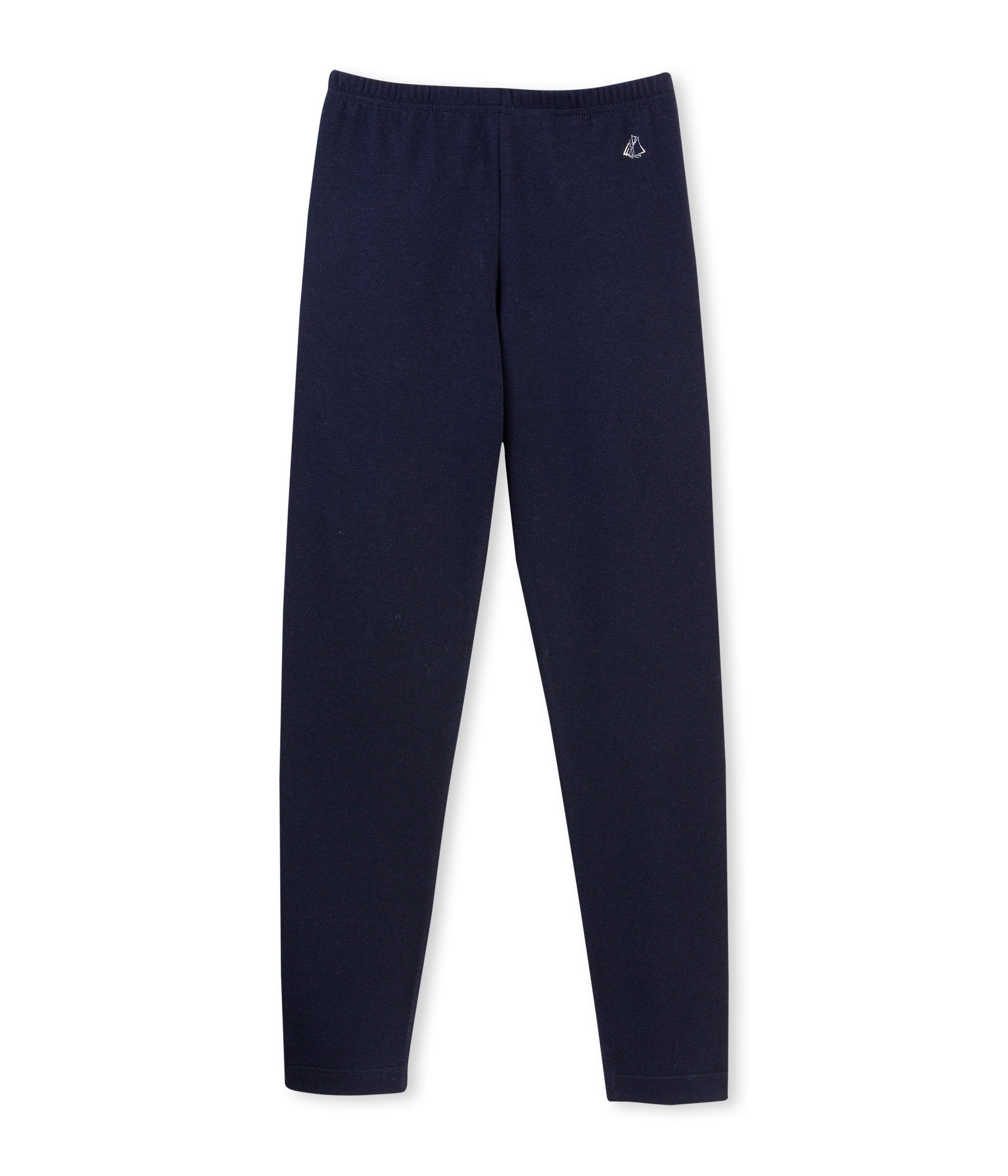Girls Blue Cotton Leggings