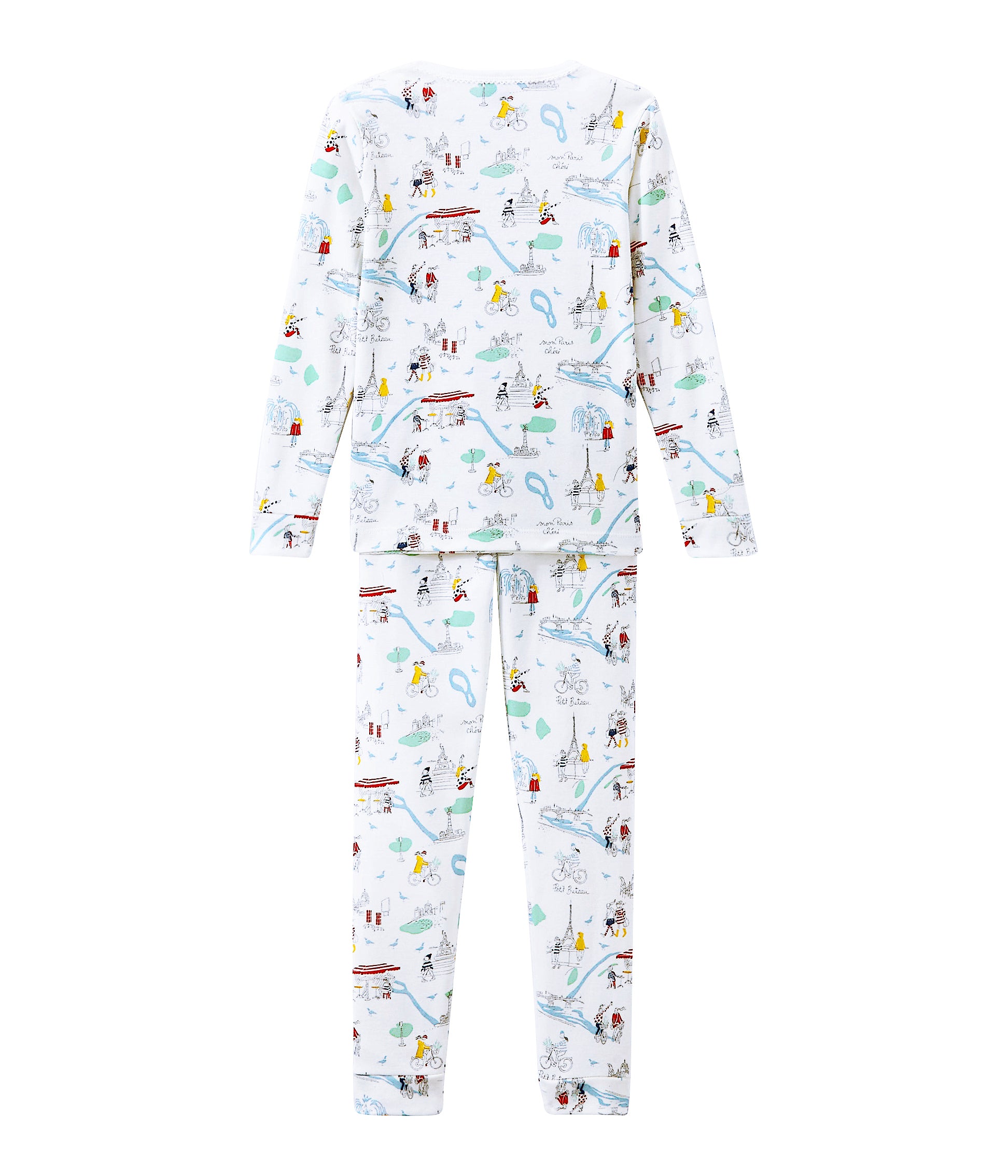 Girls & Boys White Printed Home Sets