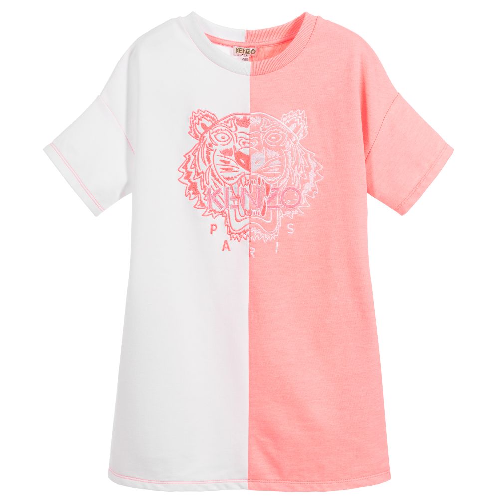 Girls Pink Tiger Dress