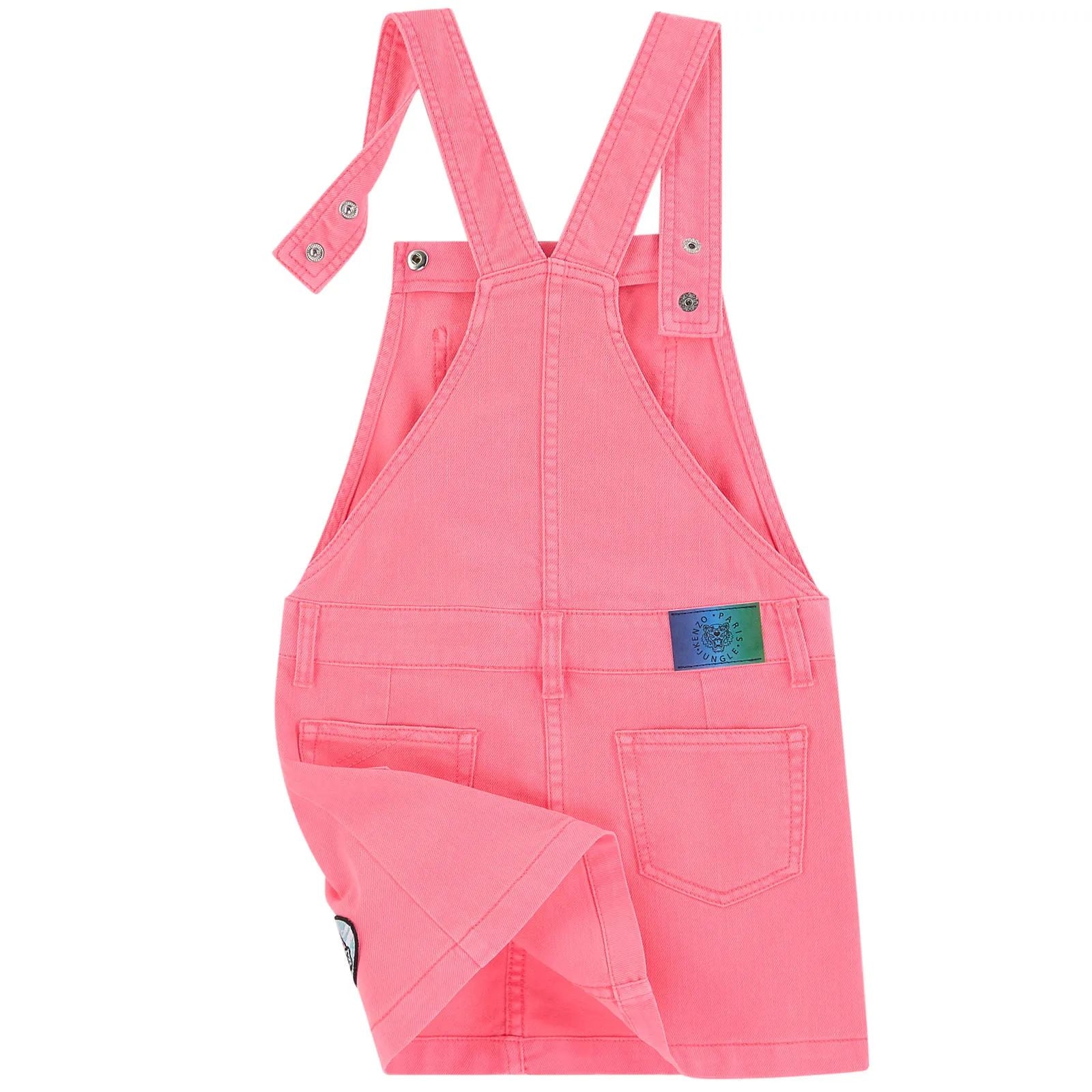 Girls Pink Cotton Dress & T-Shirt Set