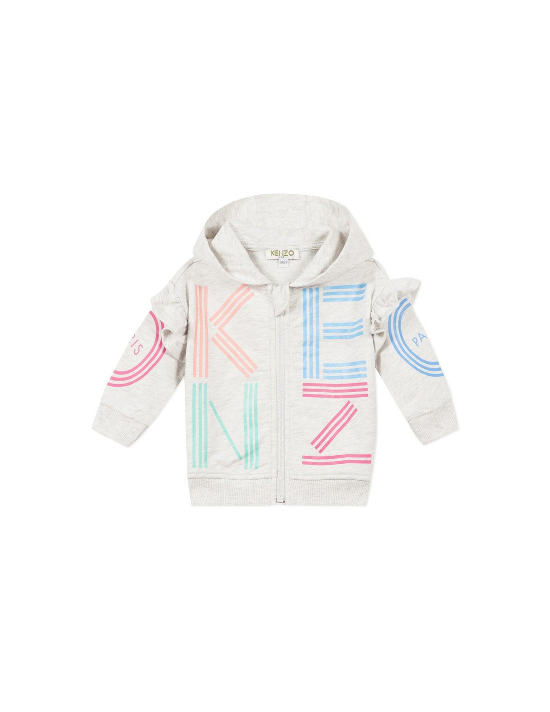 Baby Girls Grey Logo Cotton Cardigan
