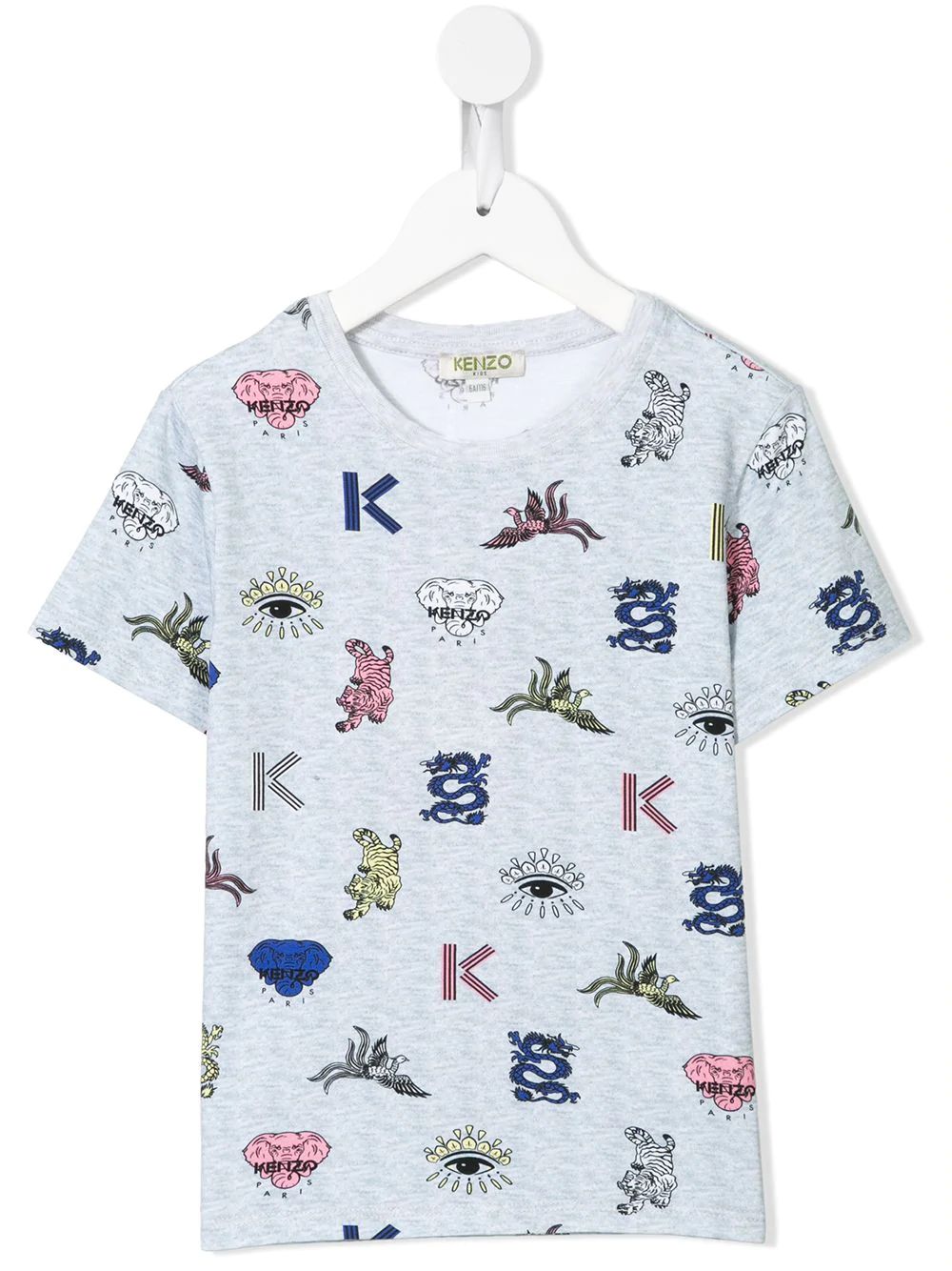Girls Grey Cotton T-shirt