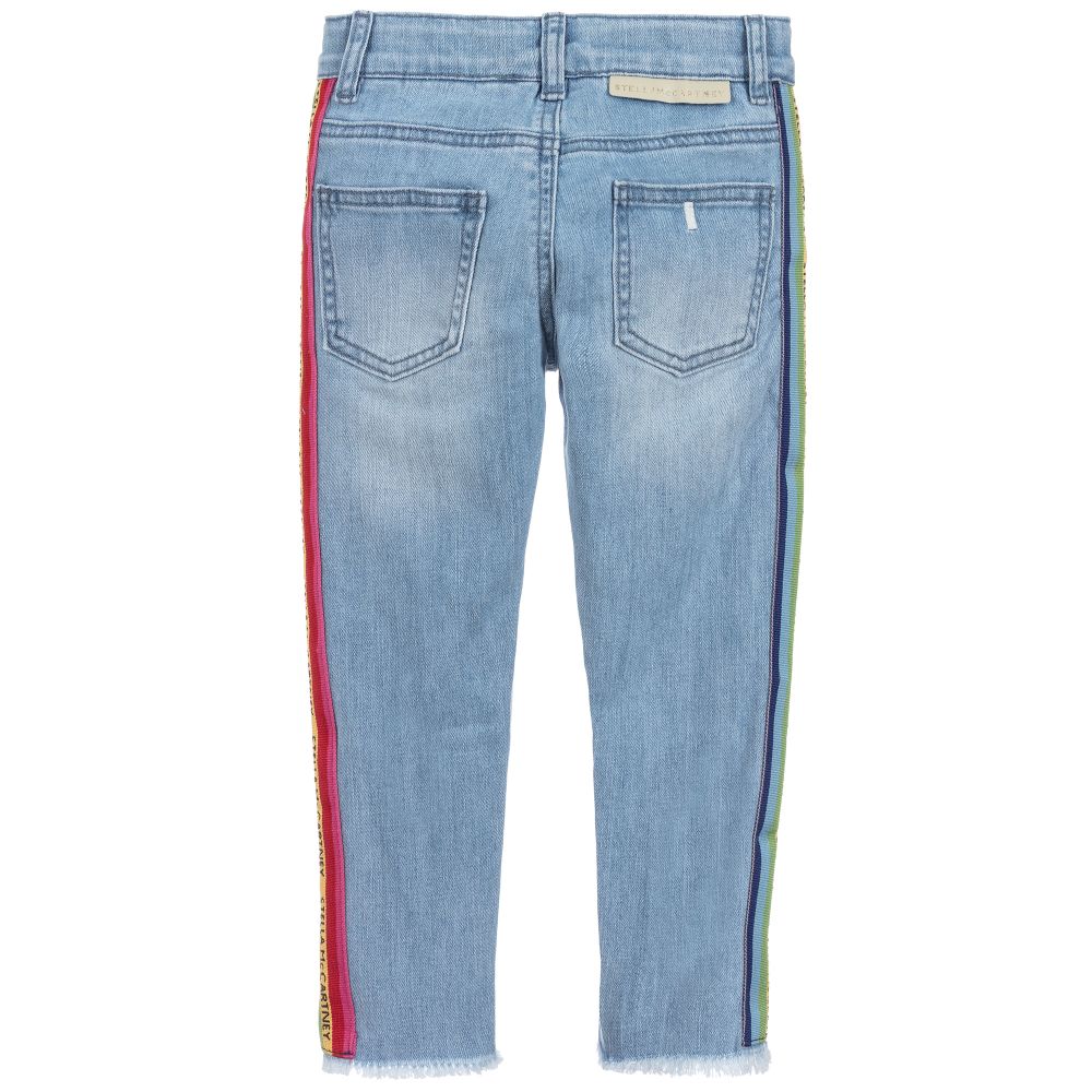 Girls Blue Denim Trousers