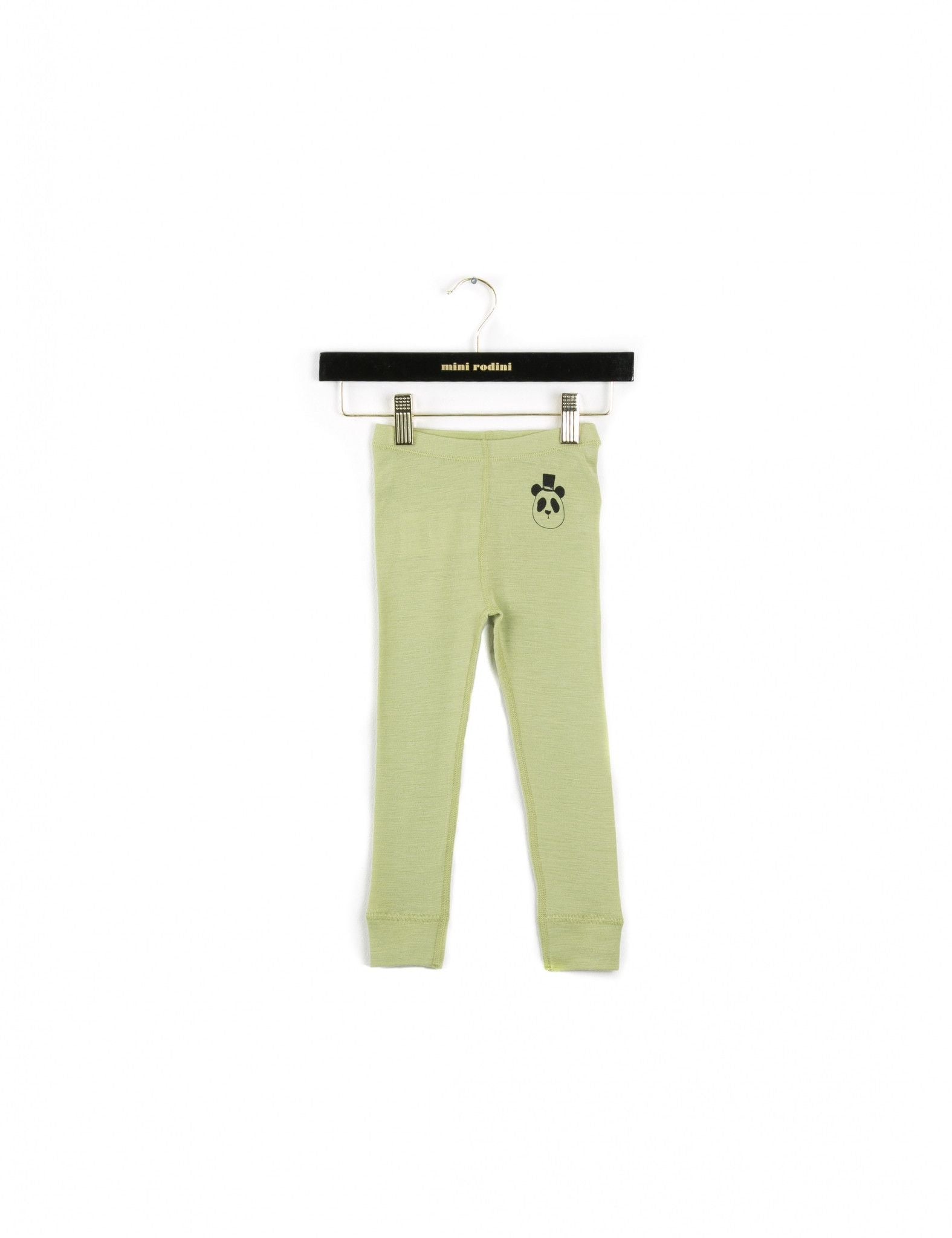 Panda Green Wool Leggings - CÉMAROSE | Children's Fashion Store