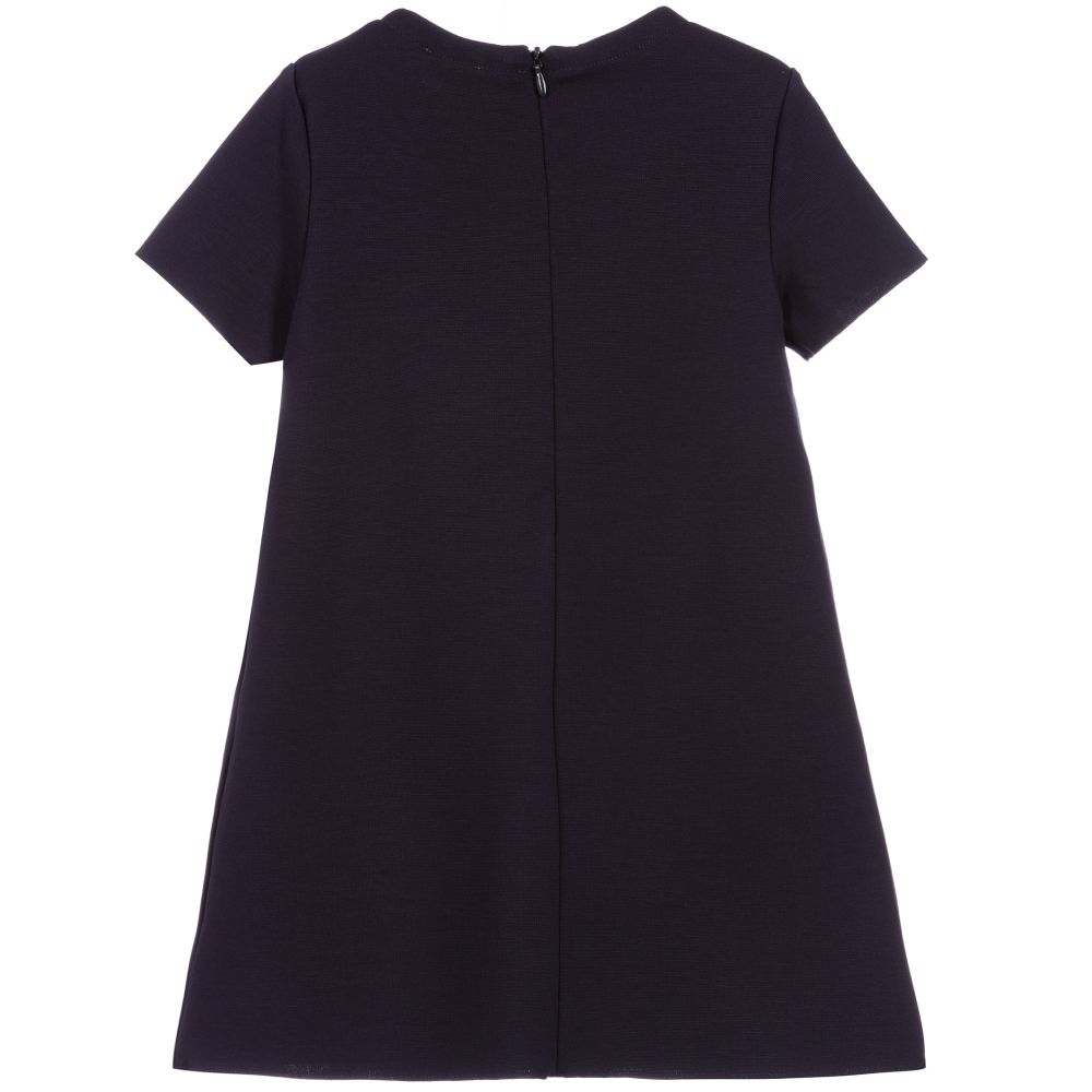 Girls Navy Blue Milano Jersey Dress