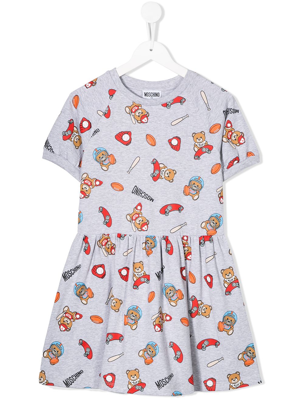 Girls Grey Cotton Dress