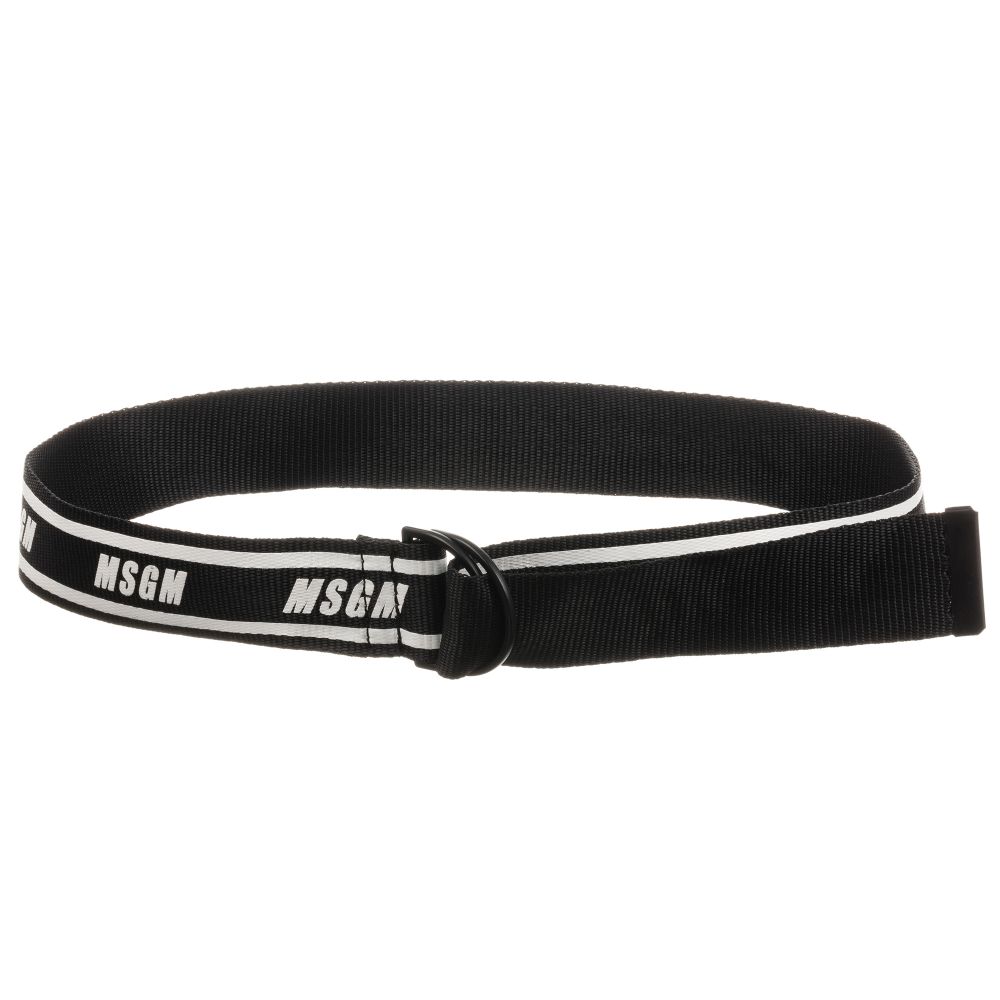 Boys & Girls Black Webbed Belt (96cm)