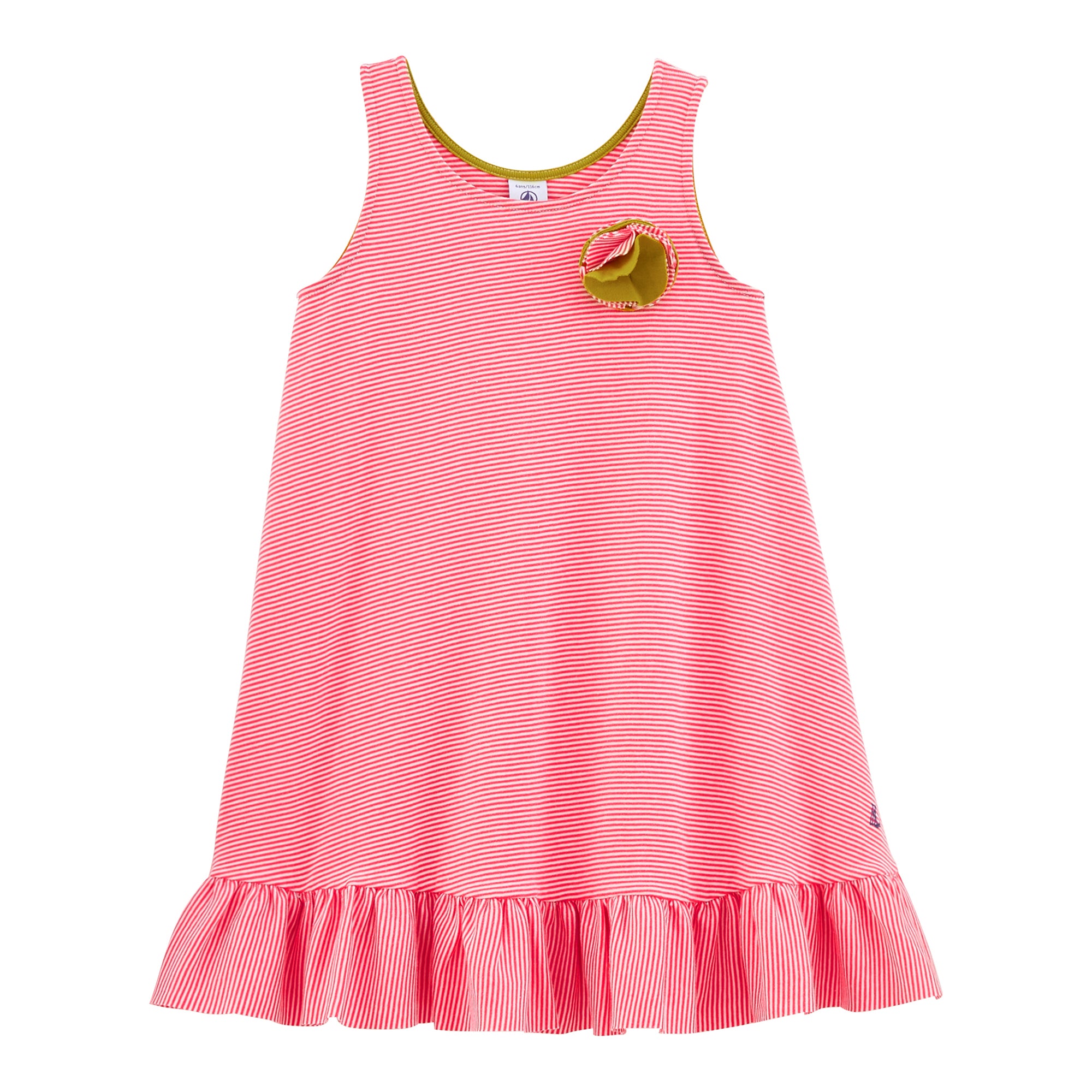 Girls Pink Stripes Dress