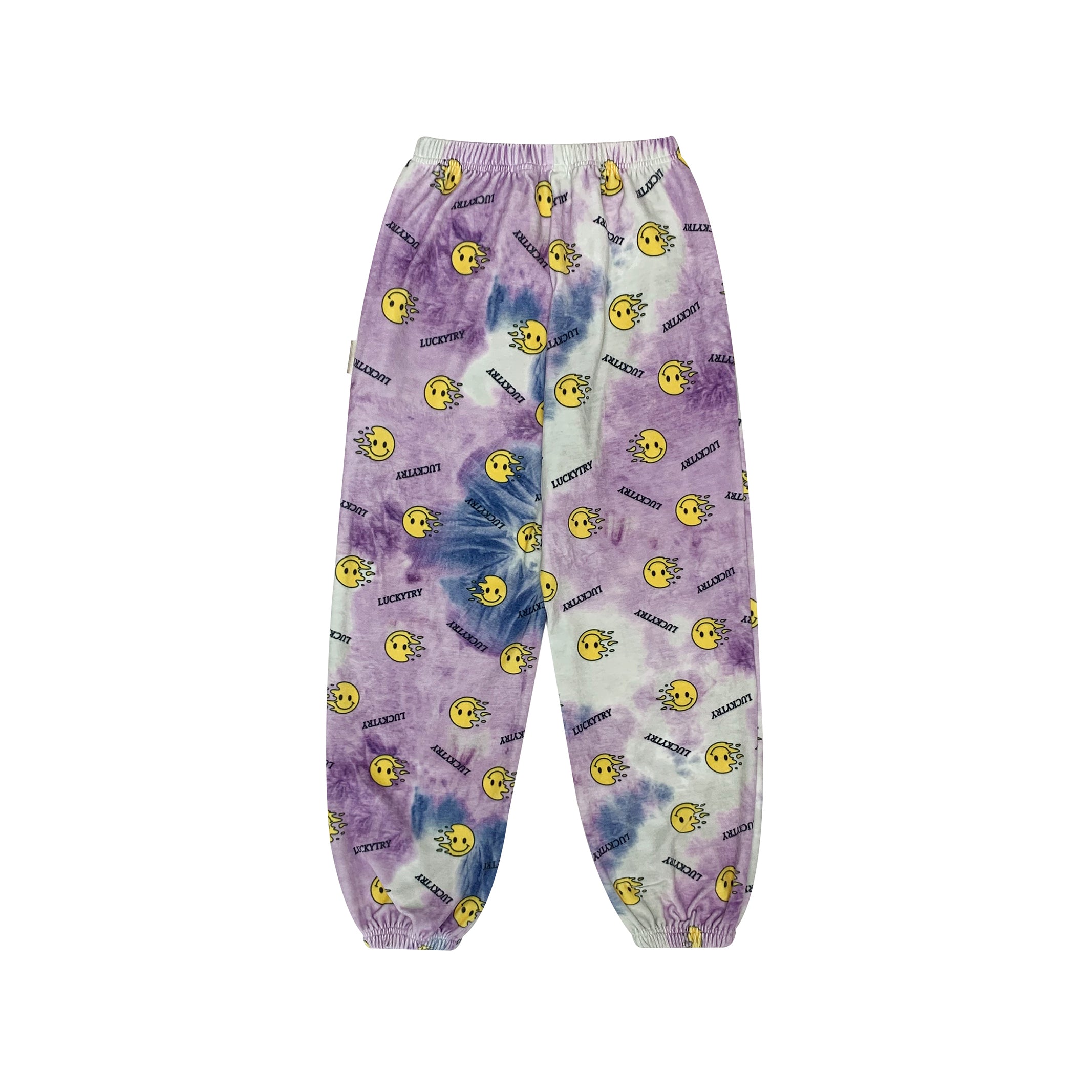 Boys & Girls Purple Smile Velvet Trousers