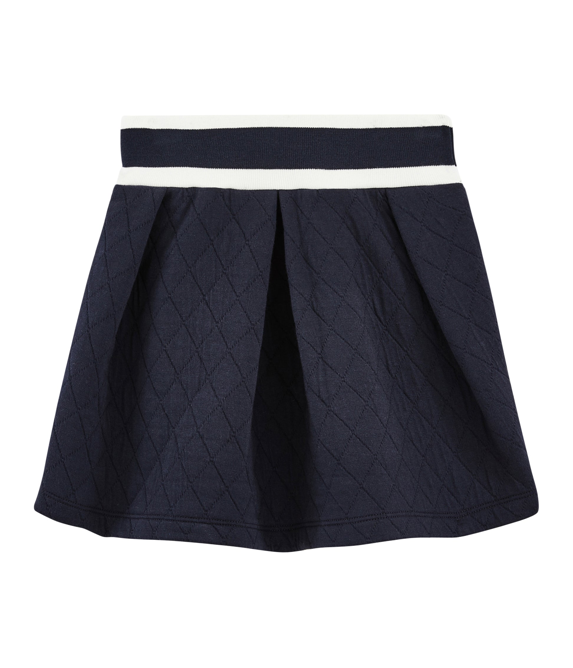 Girls Blue Logo Cotton Skirt