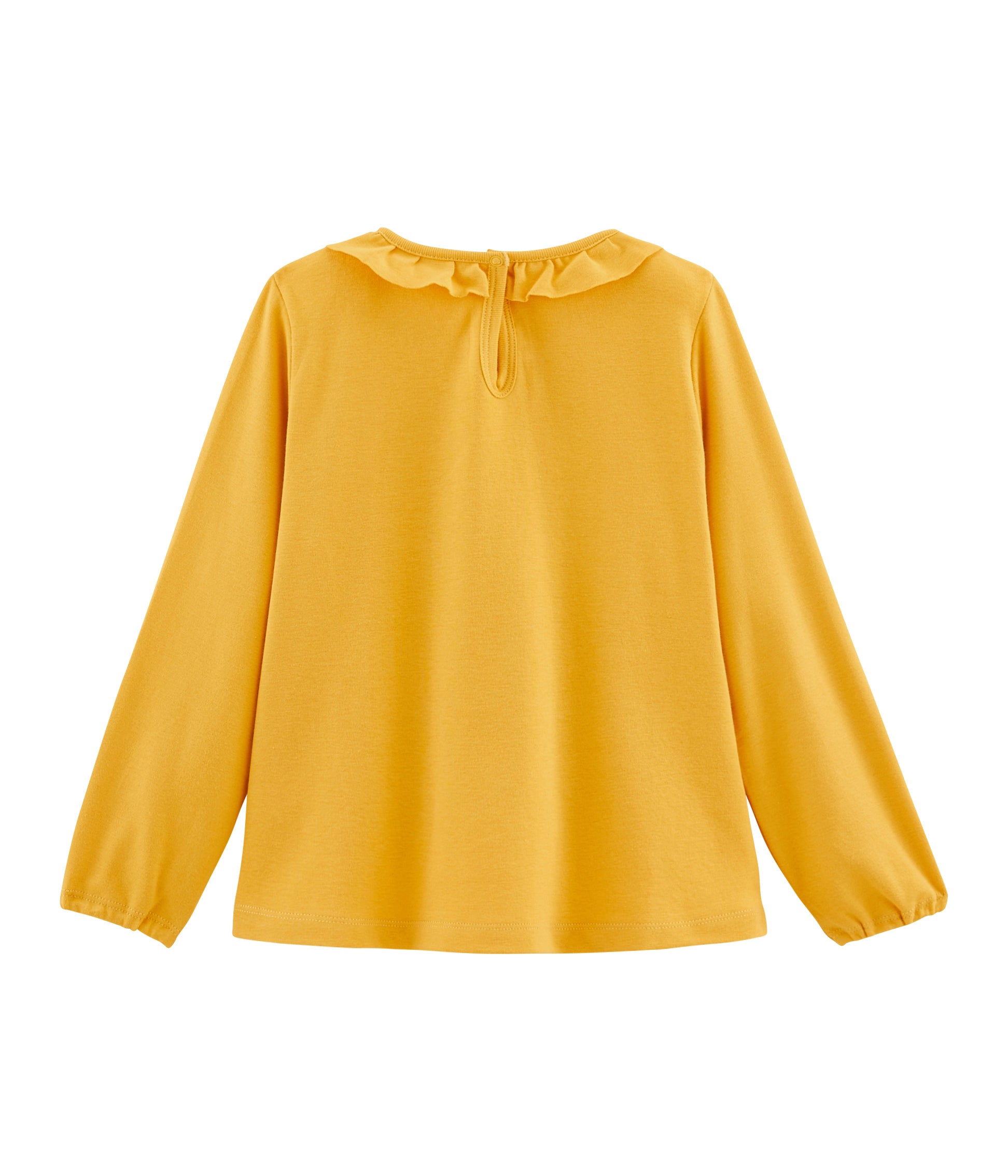 Girls Yellow Frill Shirt
