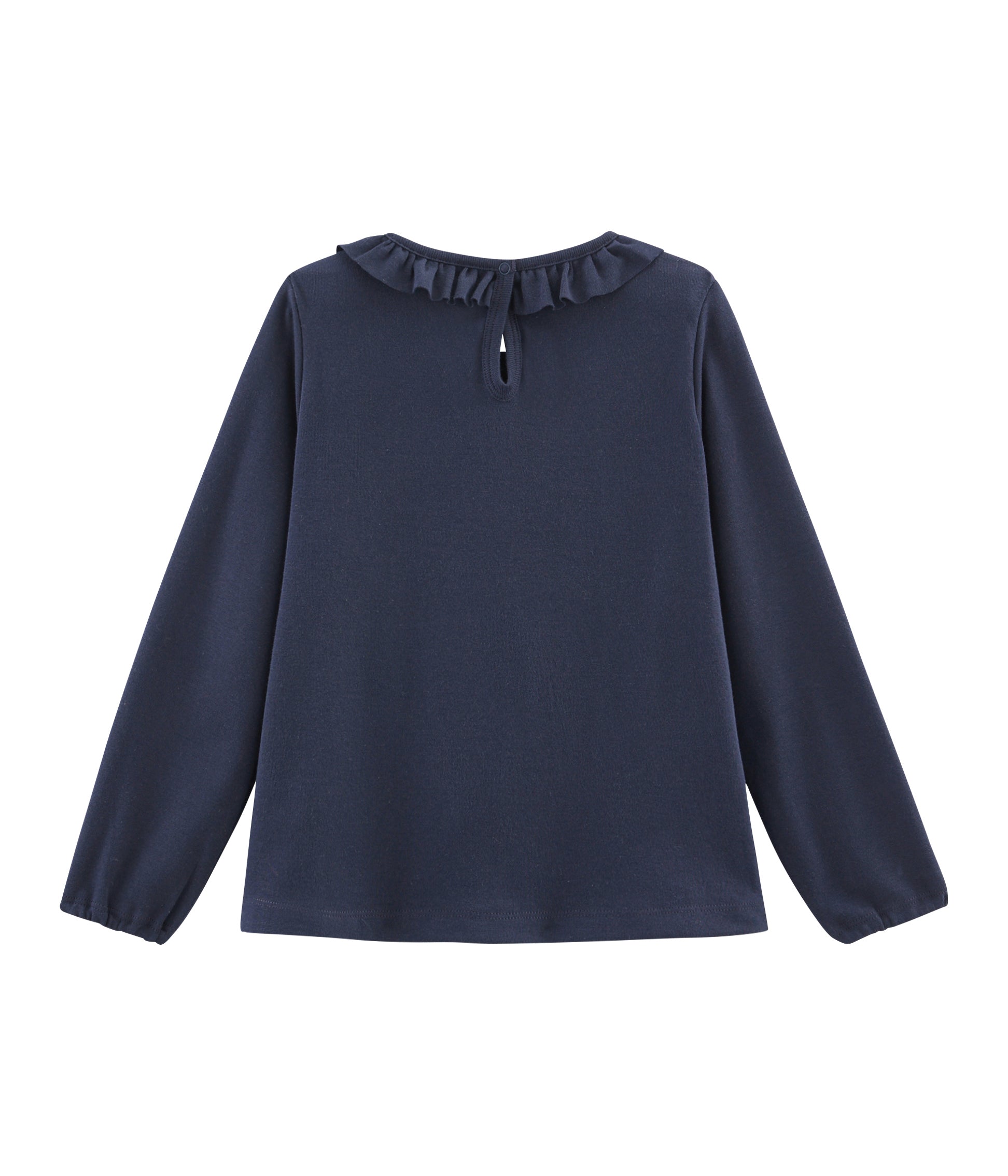 Girls Blue Frill Shirt