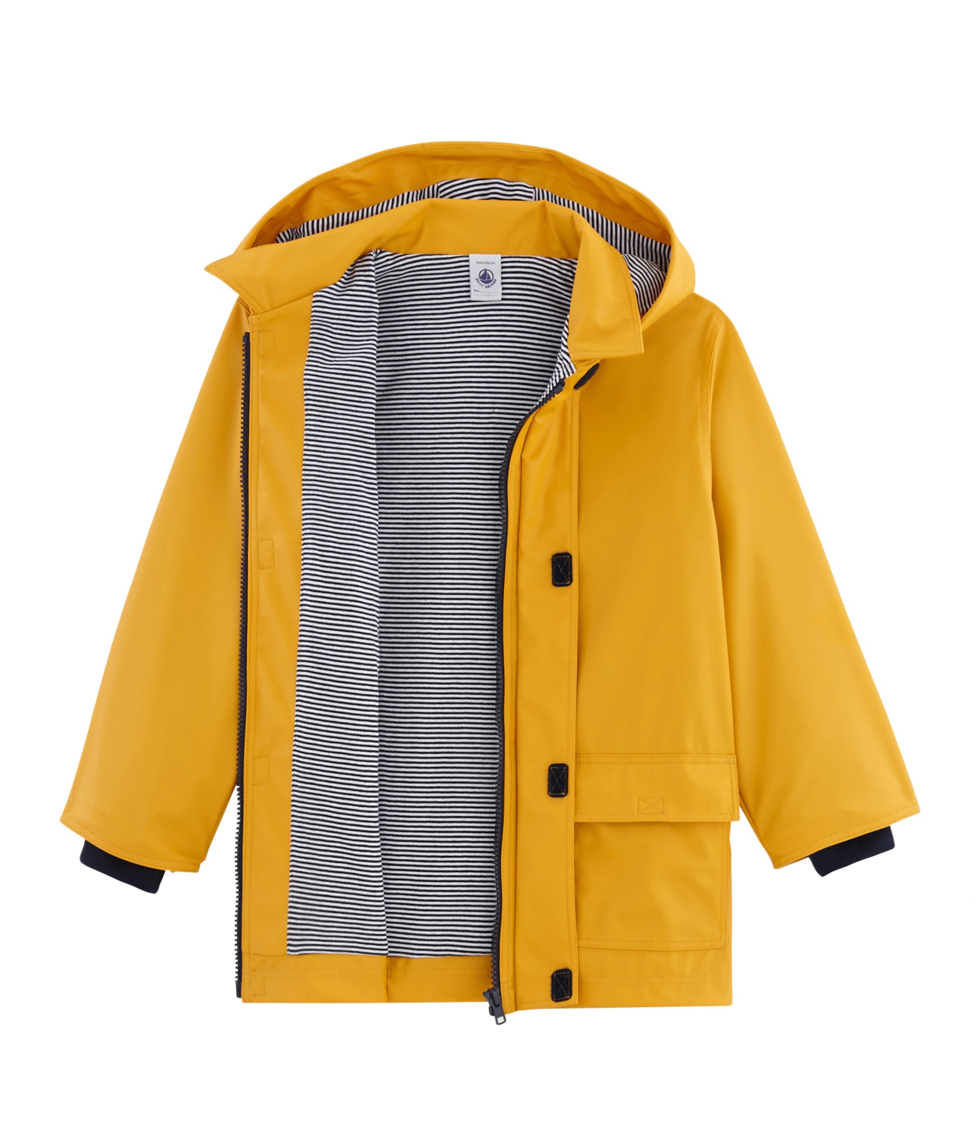 Boys Yellow Hooded Coat