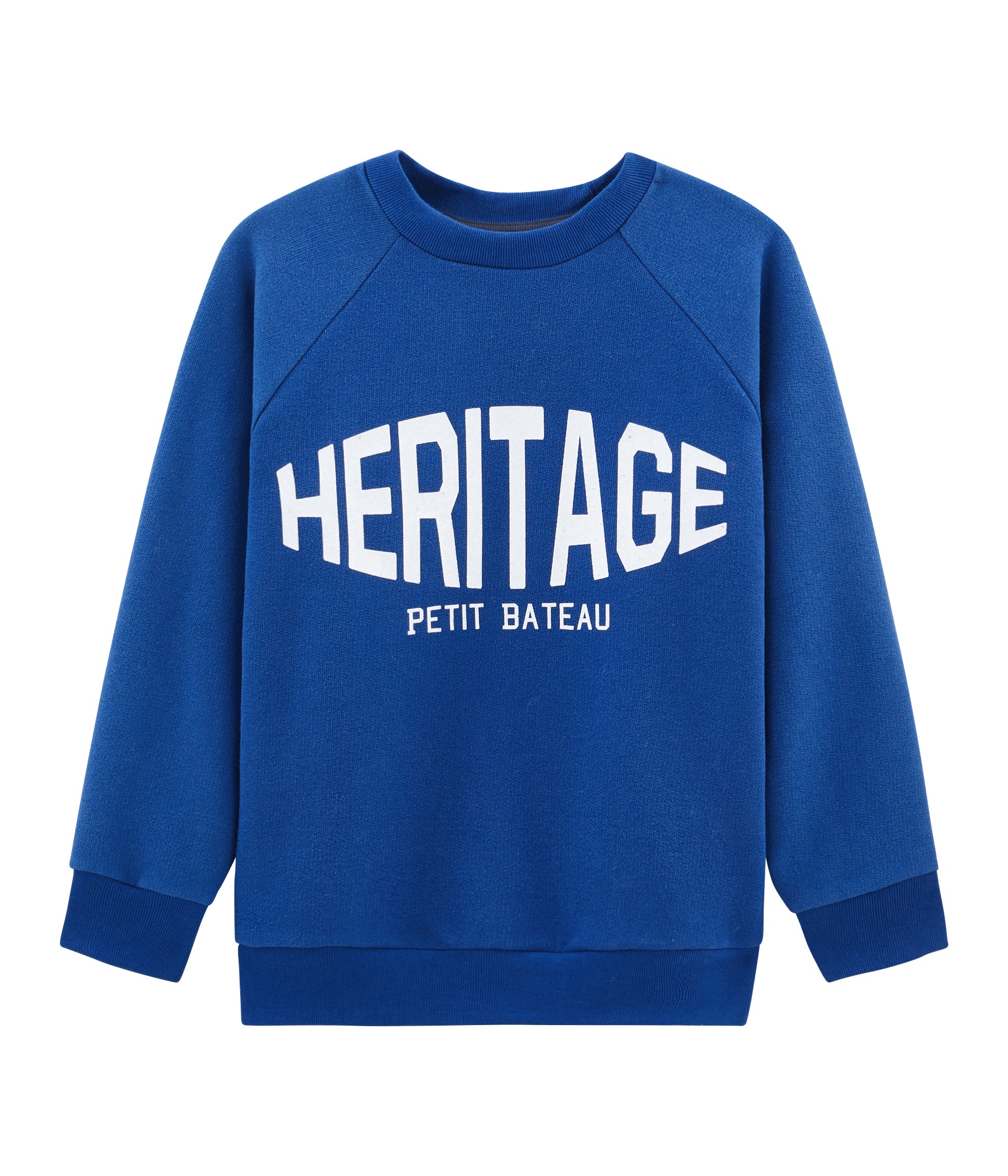 Boys Blue Logo Cotton Sweatshirt
