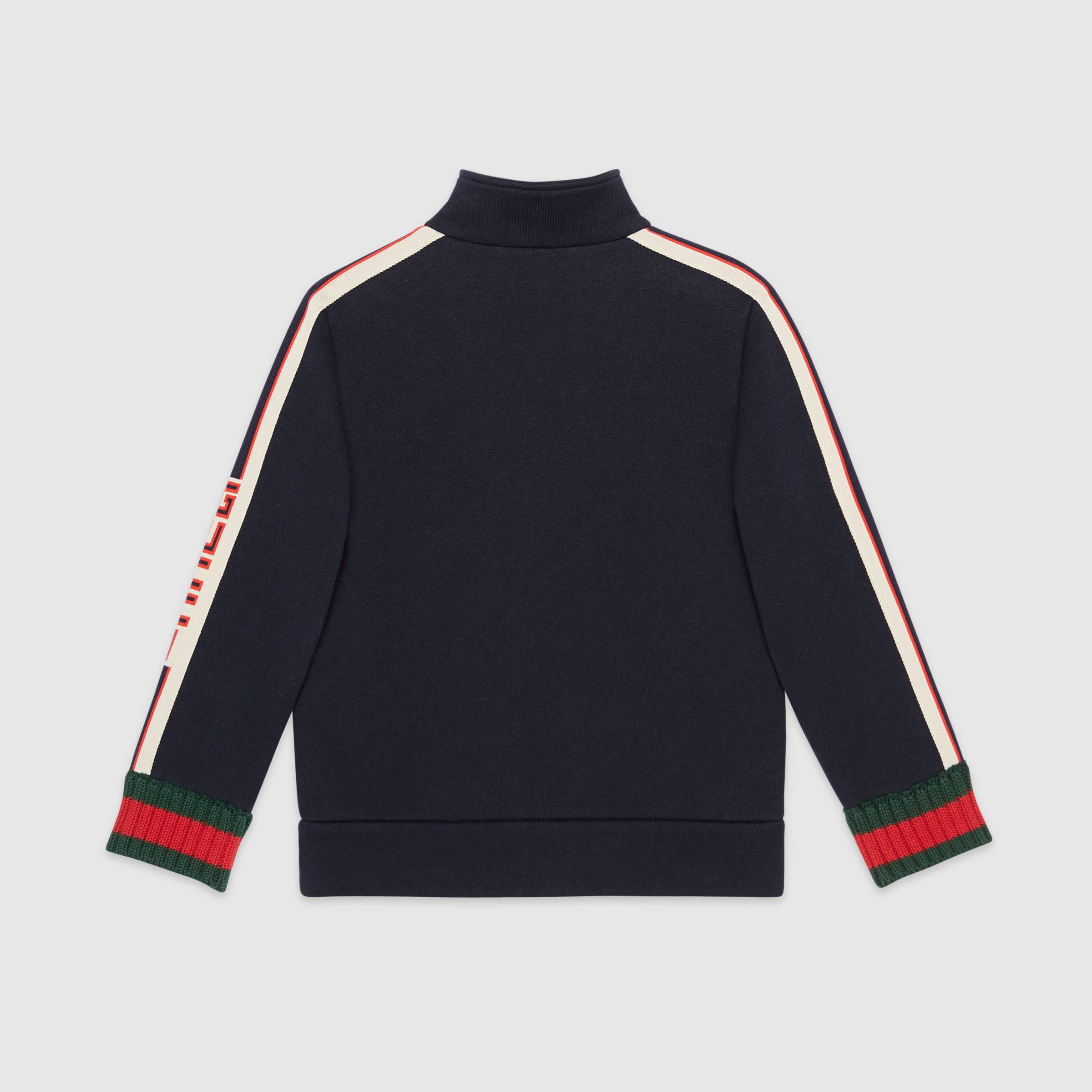 Boys & Girls Navy Blue Cotton Zip-up Top