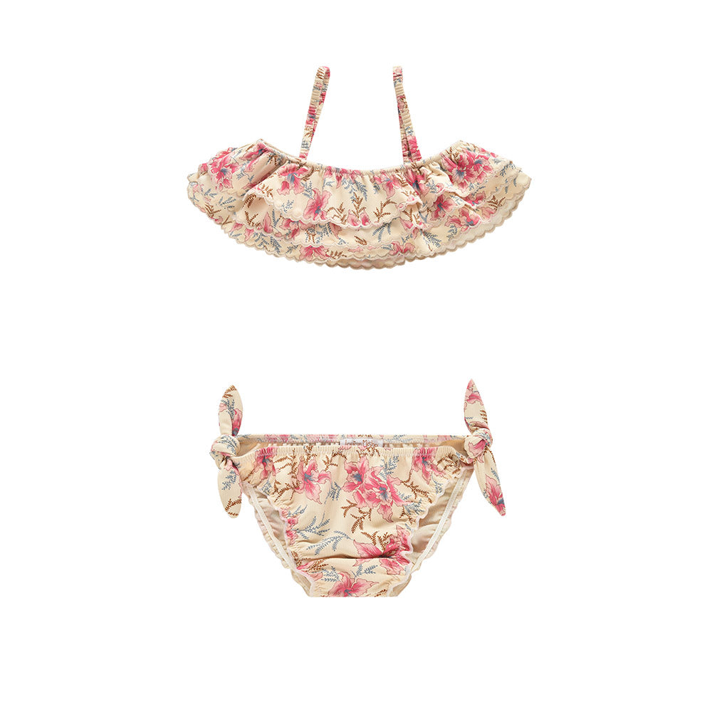 Girls Flowers Swimsuit