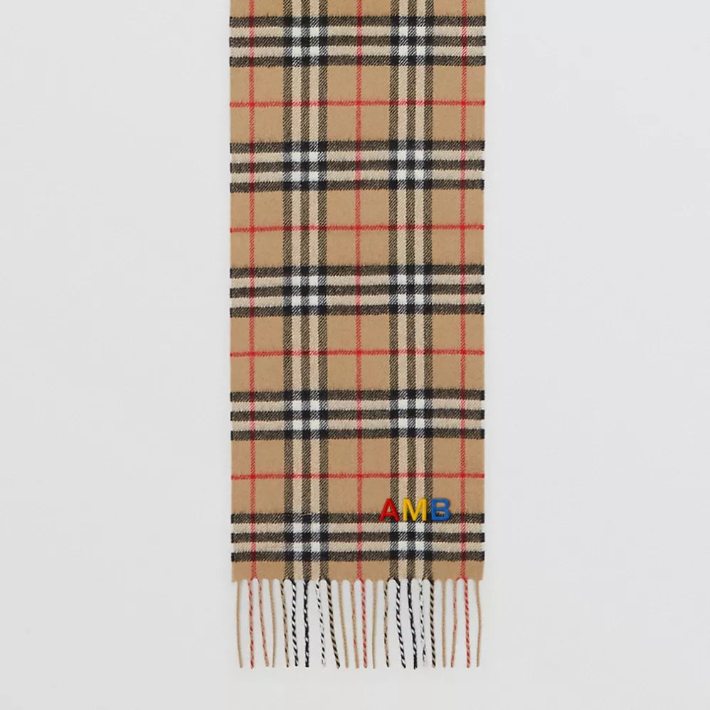 Boys & Girls Beige Stripe Wool Scarve