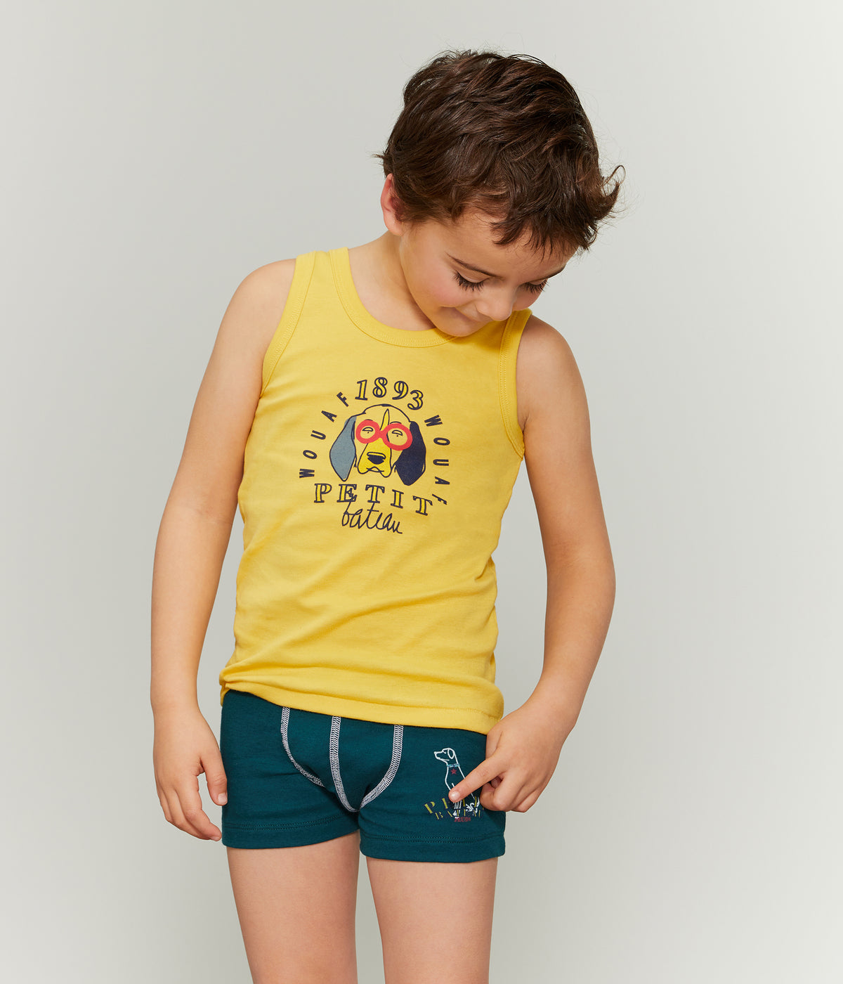 Ensembles de sous-vêtements multicolores en coton pour garçons