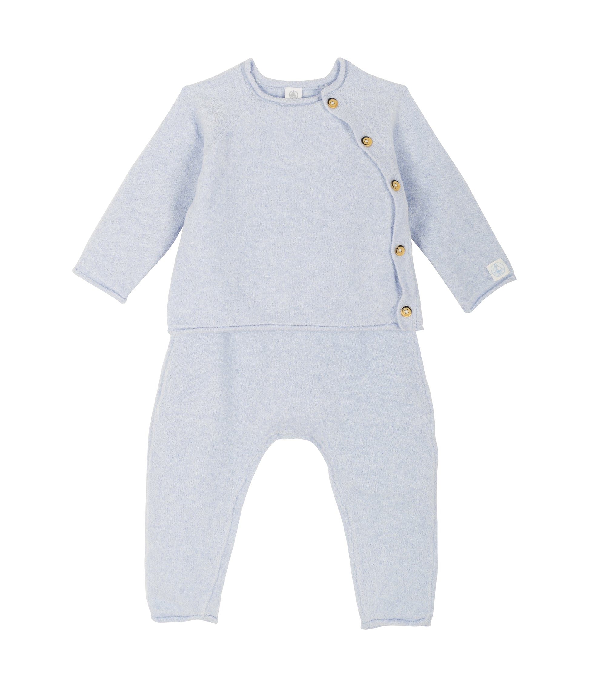 Baby Boys Light Blue Cotton Set