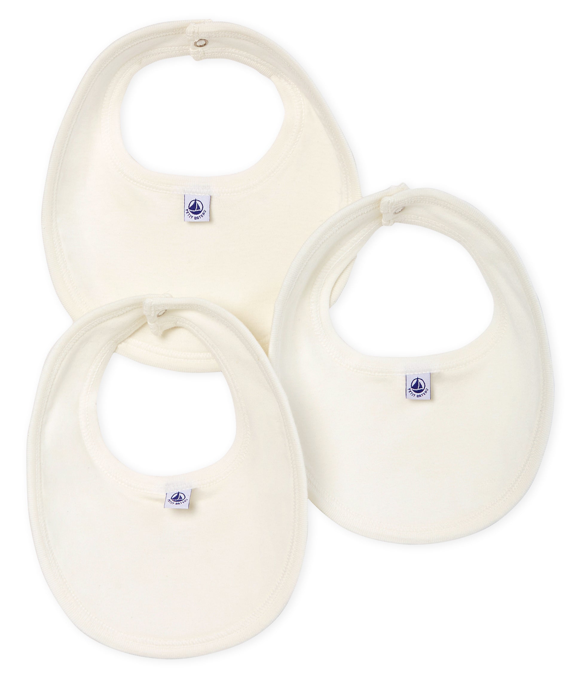 Baby Boys & Girls Beige Cotton Bib