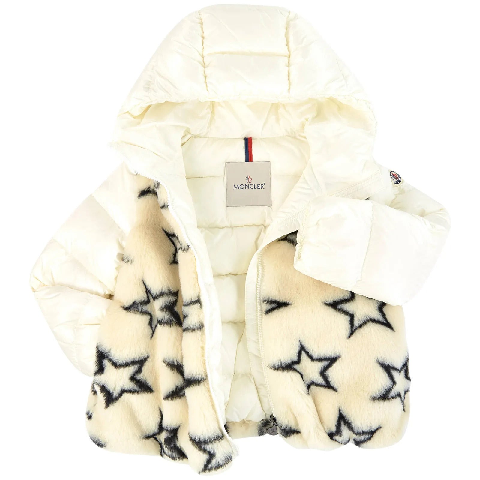 Girls Charcoal Stars Padded Down Jacket