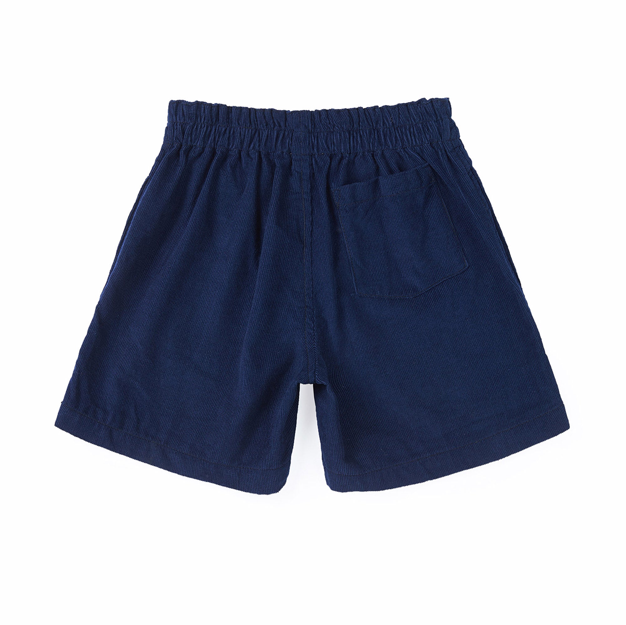Girls Dark Blue Cotton Shorts