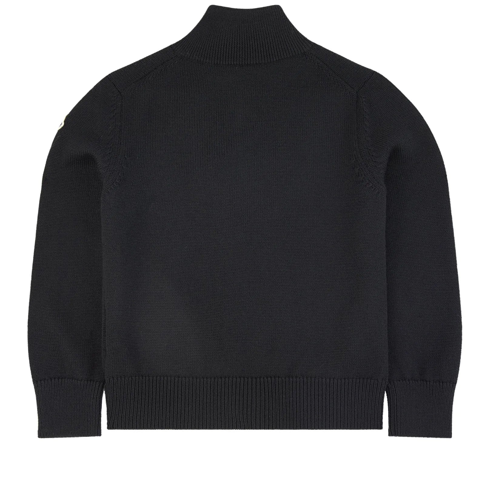 Boys Black Virgin Wool Cardigan