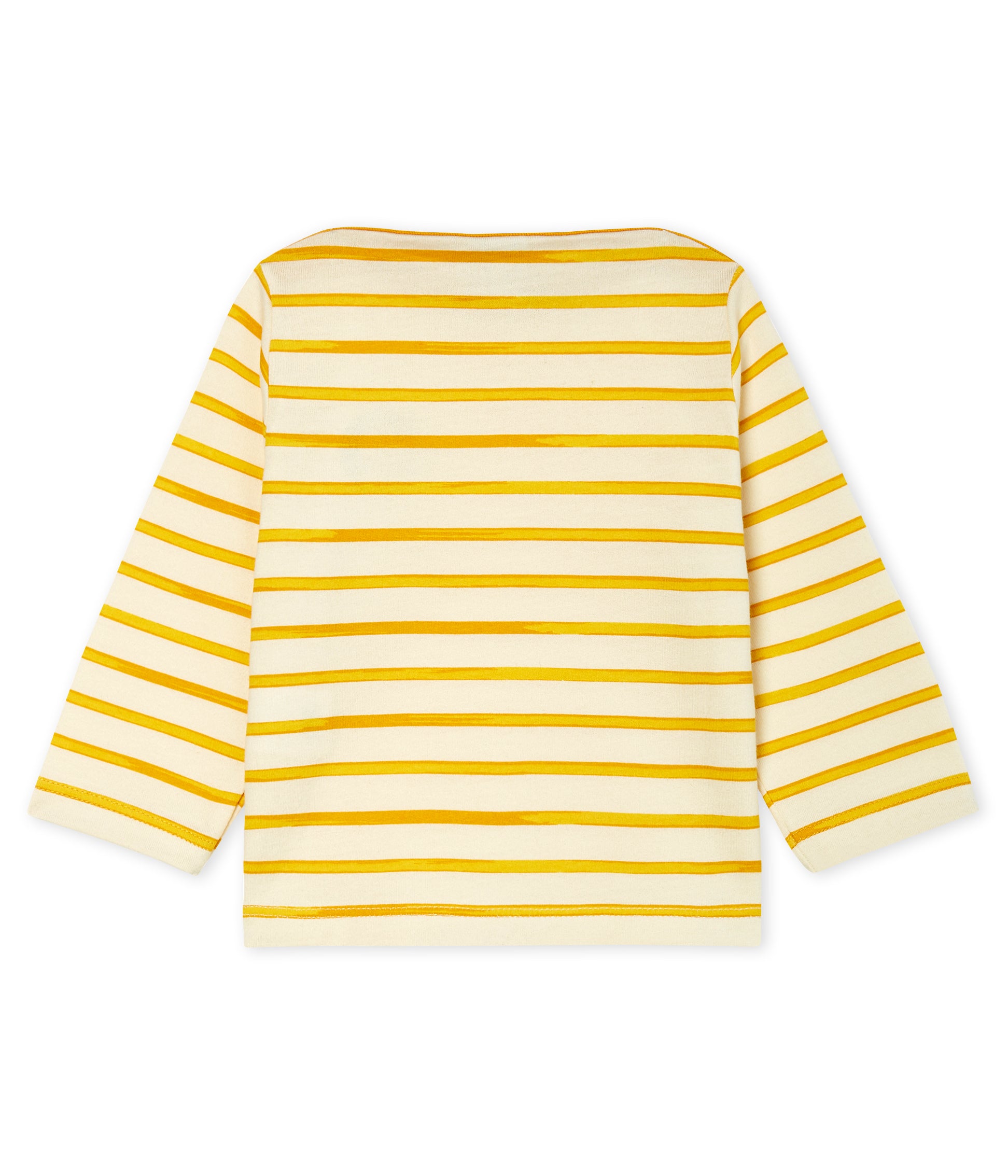 Baby Boys Yellow Striped Cotton Top
