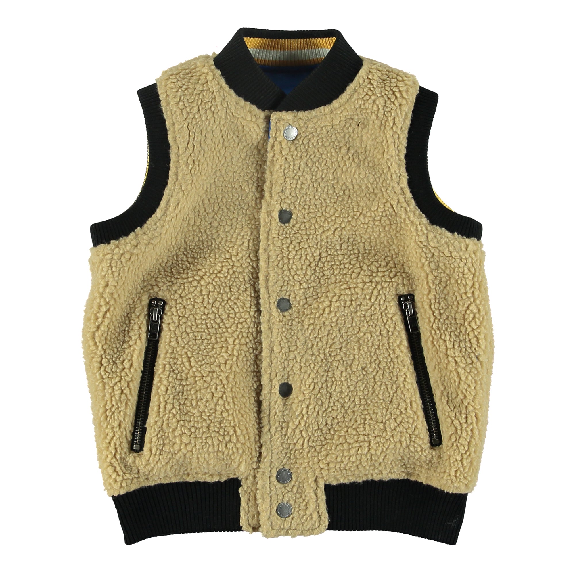 Girls Blue Reversibie Gilet