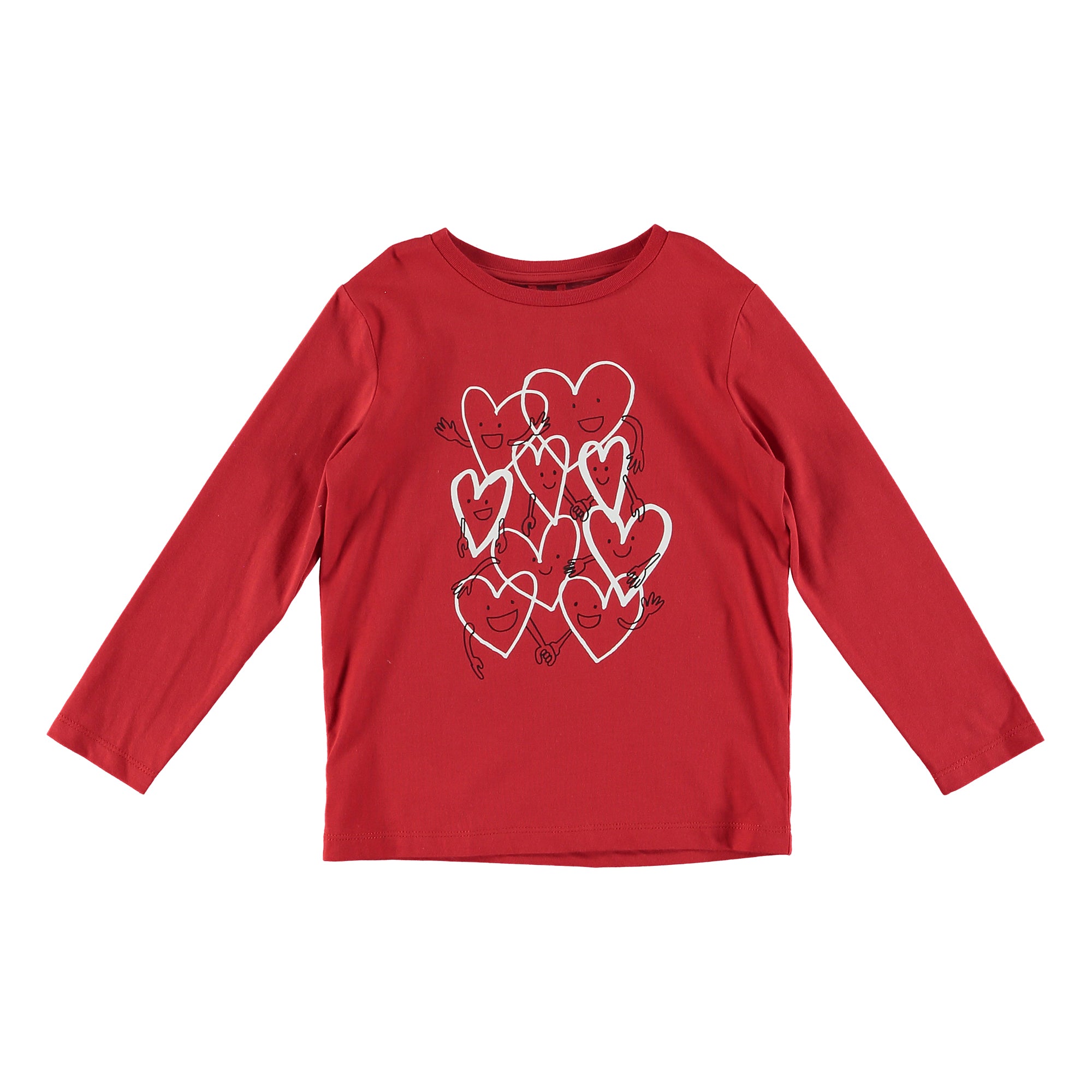 Girls Parrot Red Cotton T-shirt