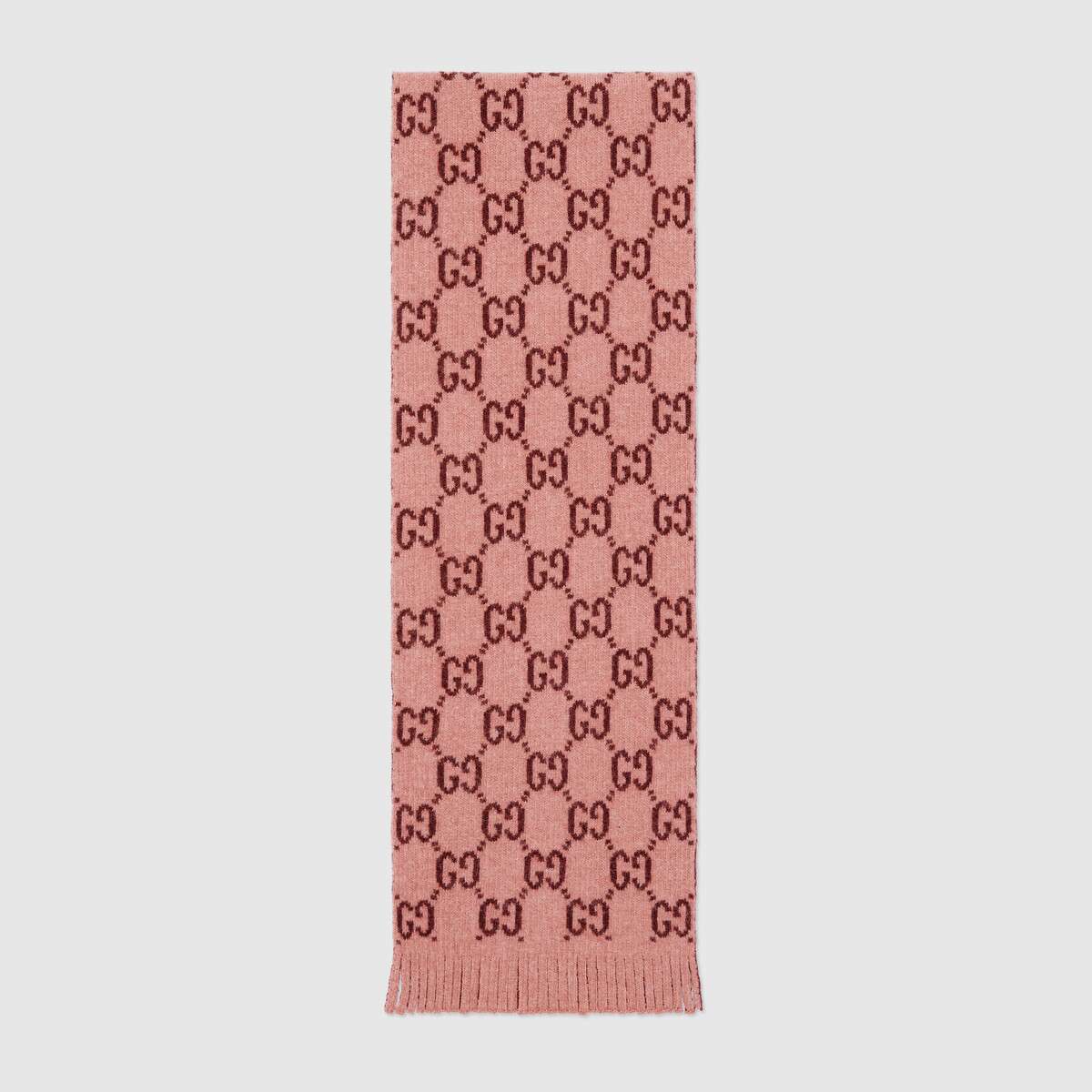 Girls Rose GG Wool Scarf