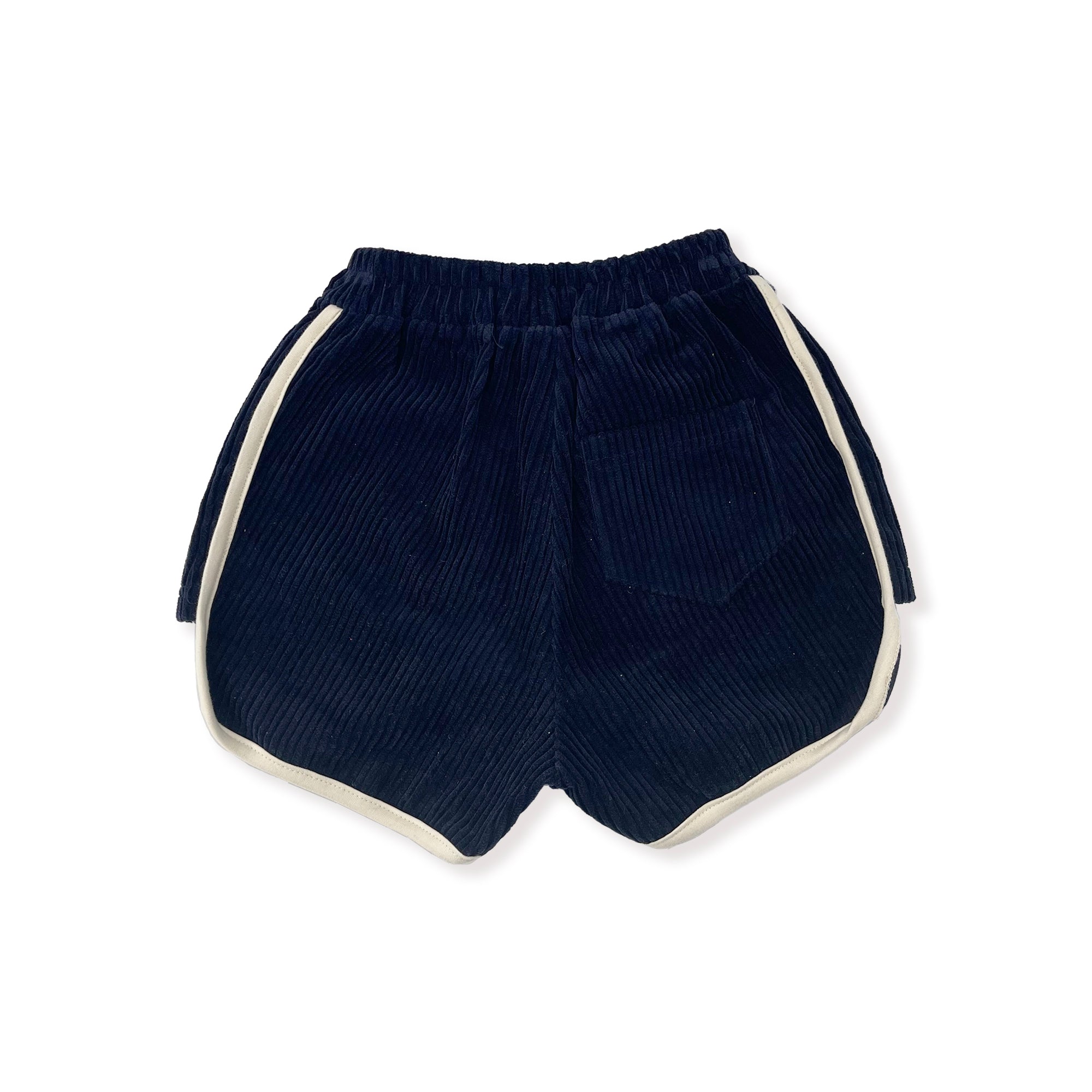 Girls Navy Corduroy Shorts