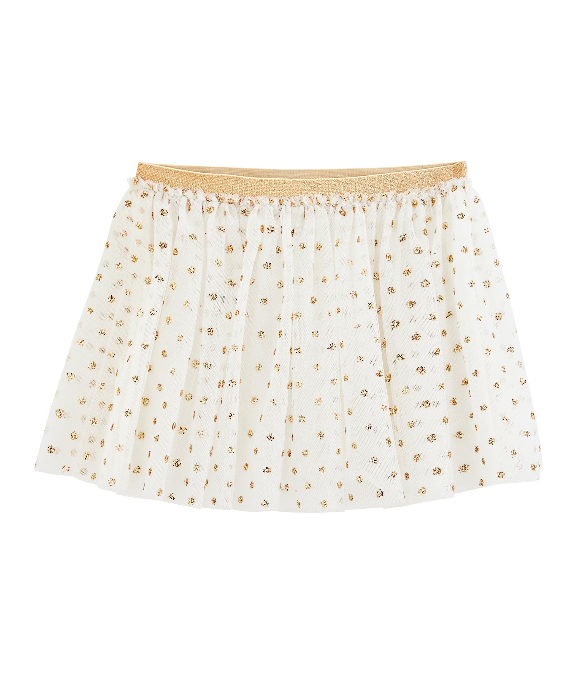 Girls White Tulle Skirt