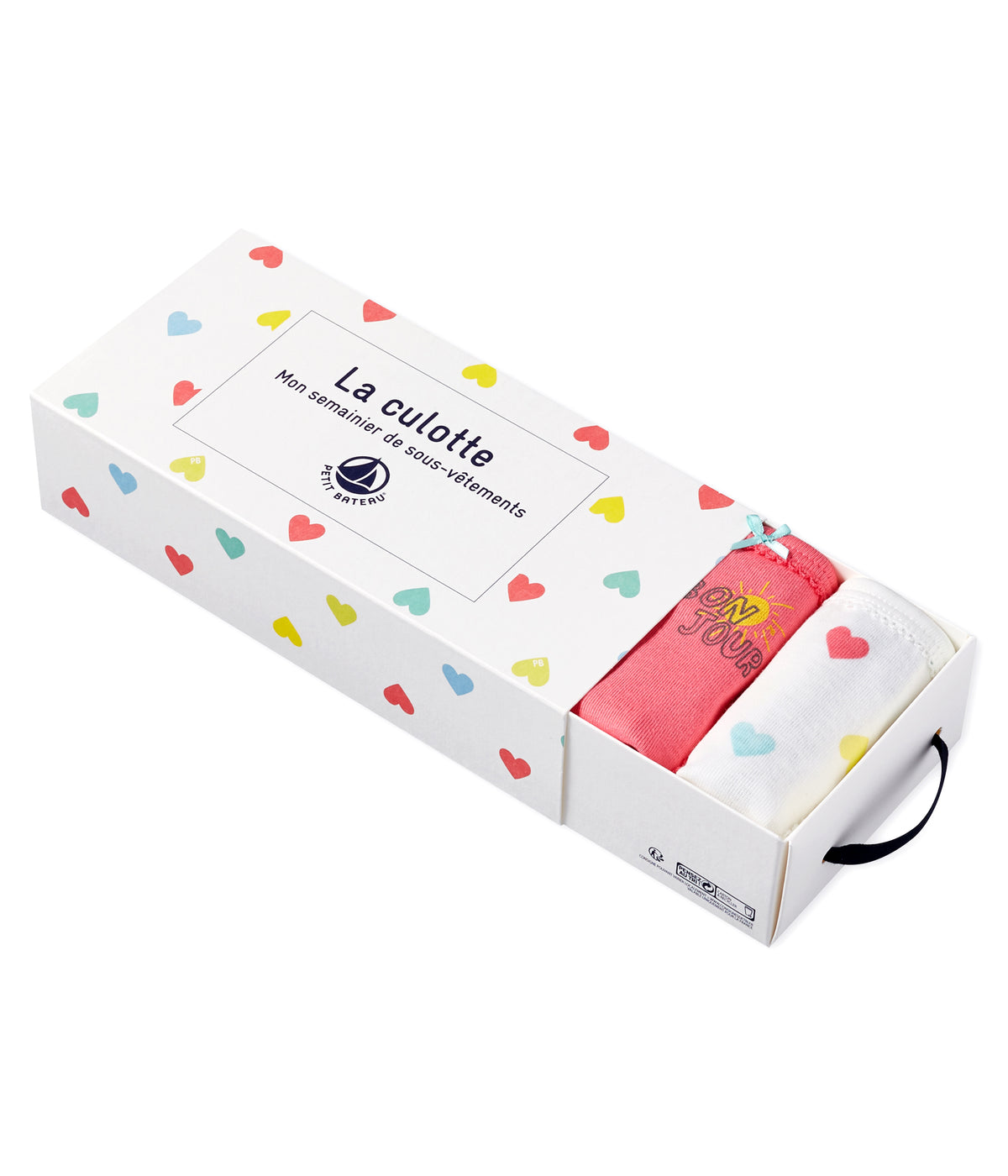 Lot de 5 culottes en coton multicolores pour filles