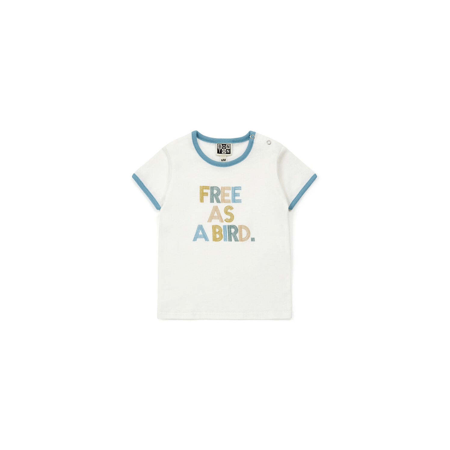 Baby Girls White Cotton T-Shirt