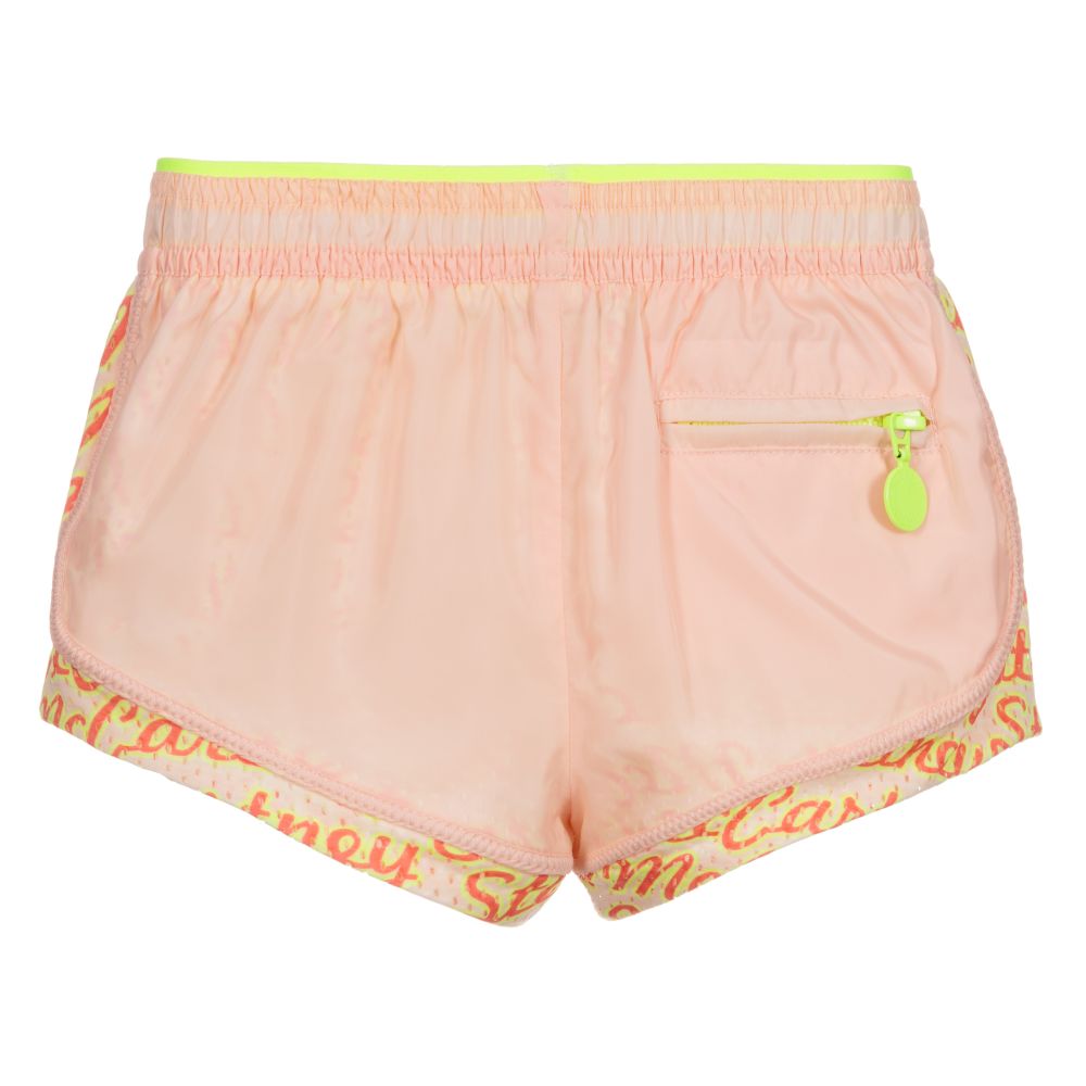 Girls Orange Sport Shorts