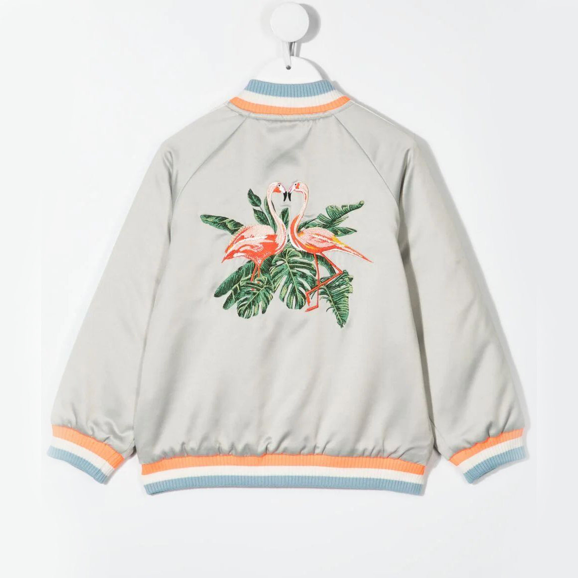 Girls Light Blue Flamingo Jacket
