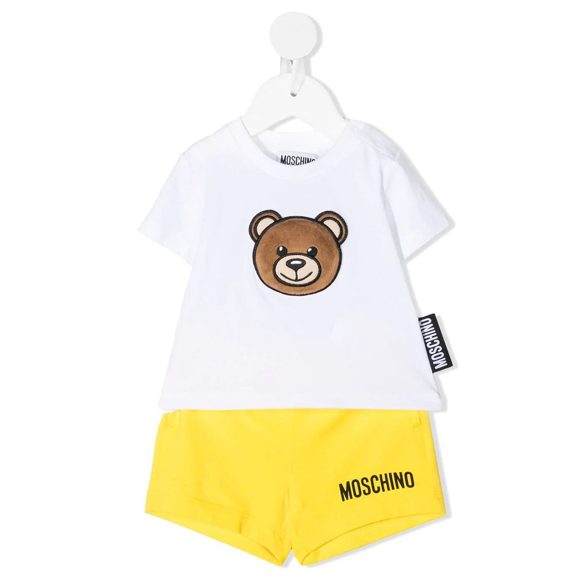 Ensemble en coton blanc pour bébé garçon