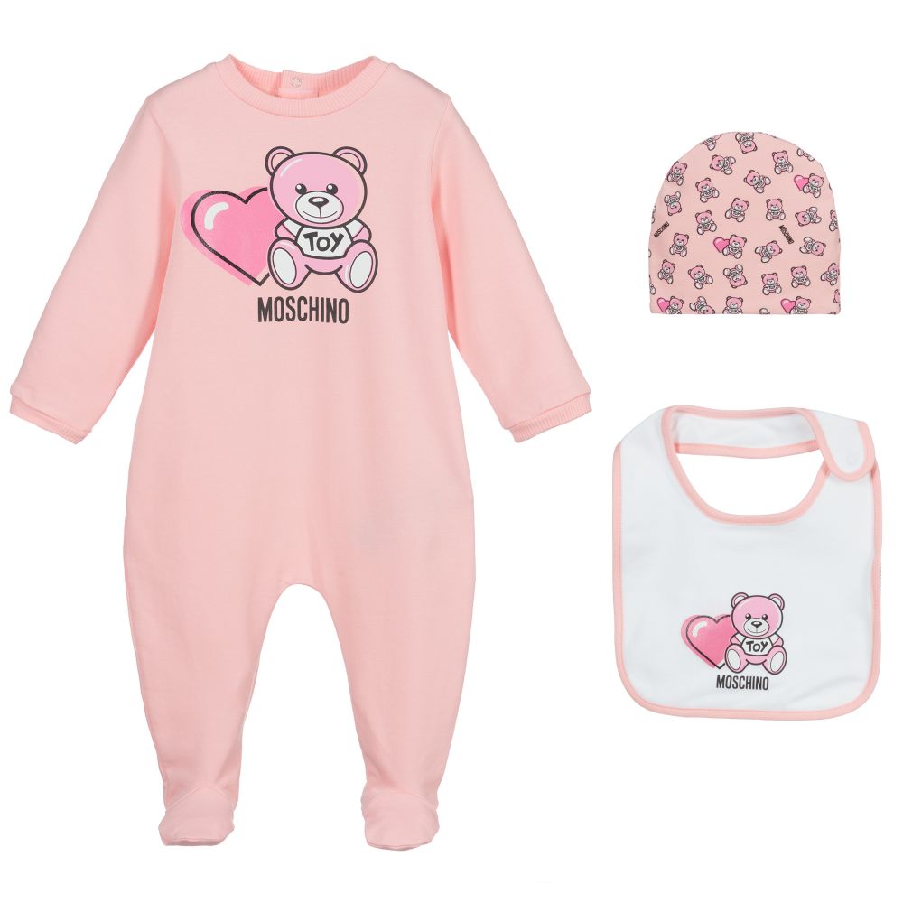 Baby Girls Sugar Rose Cotton Babysuit Set