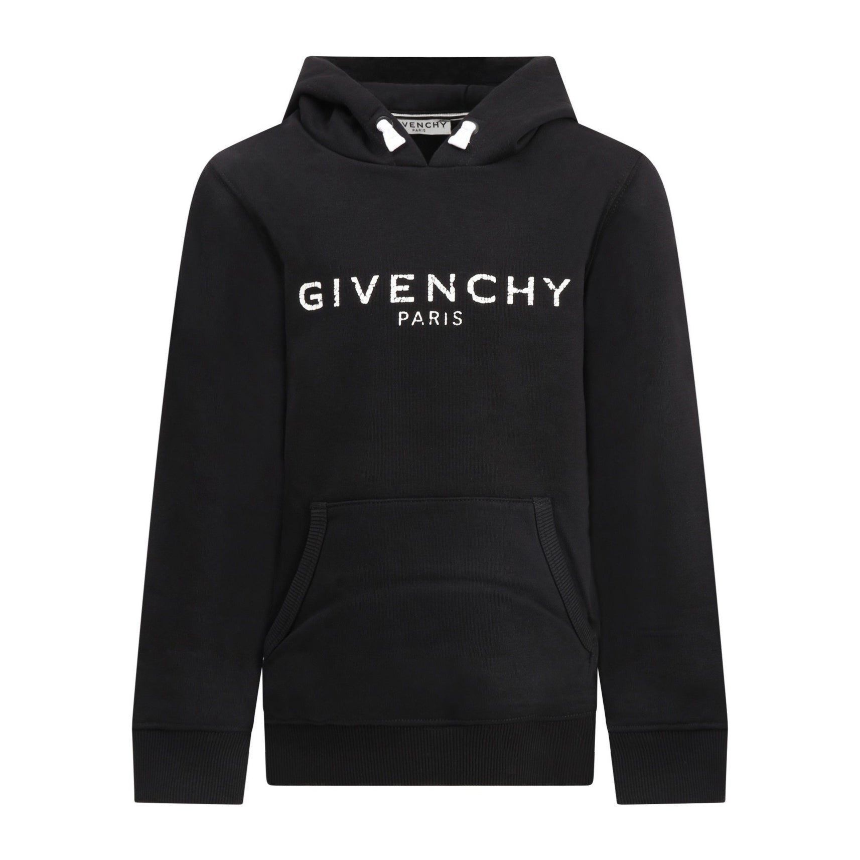 Boys Black Logo Cotton Sweatshirt