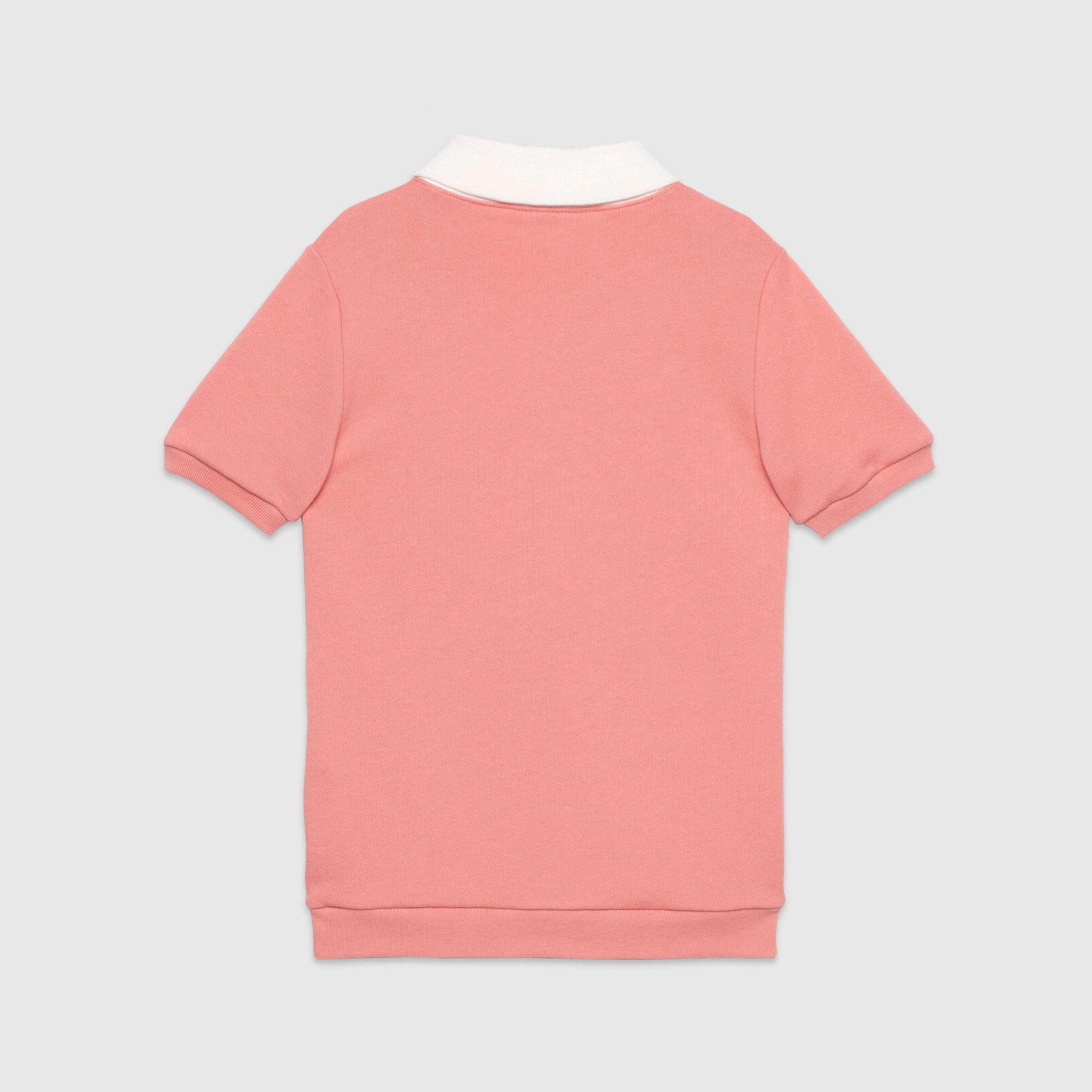 Girls Pink Logo Cotton Dress