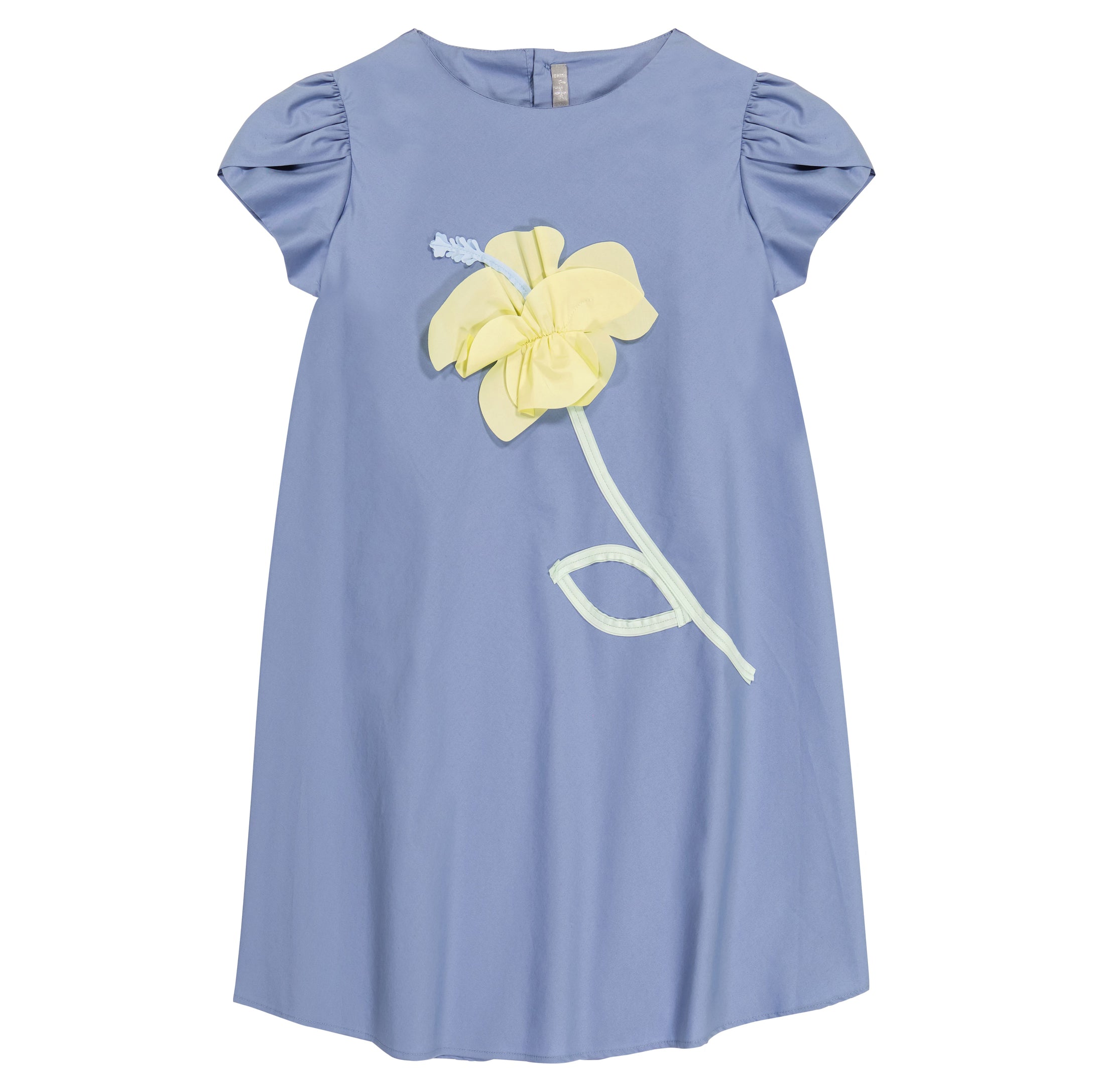 Girls Blue Flower Dress